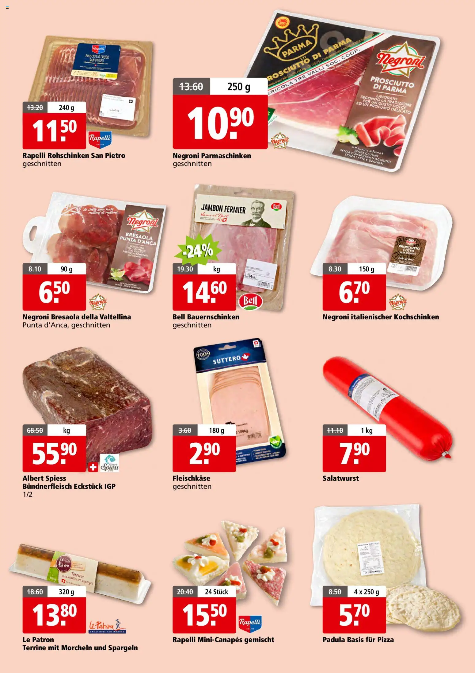 Aligro actionen 2000 Schlieren, Gossau SG, Frauenfeld, Rapperswil-Jona, Sargans, Bern, Brüttisellen, Pratteln, Emmen, Spreitenbach – gültig ab 23.03.2026 | Seite: 5 | Produkte: Pizza