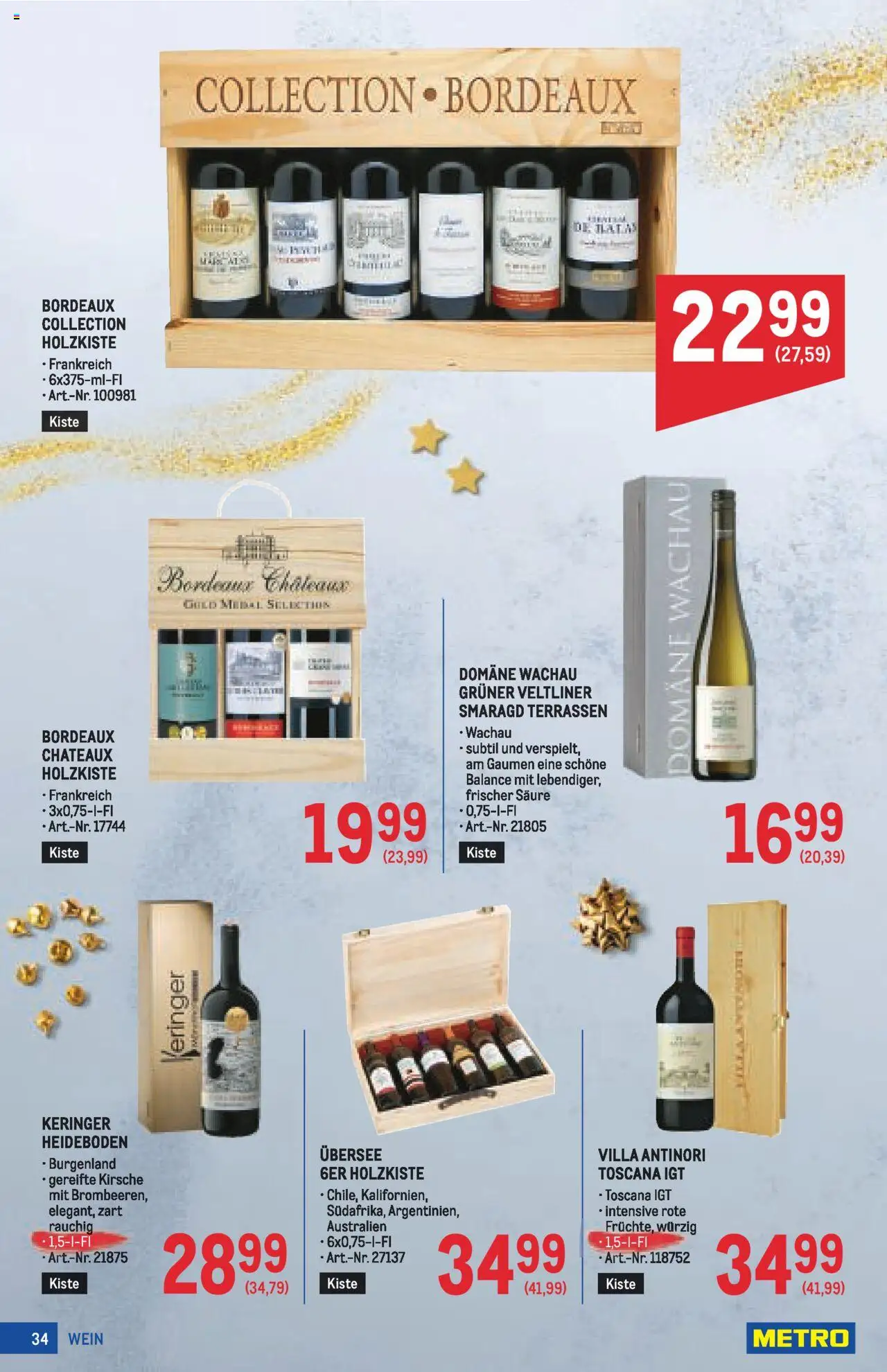 Metro  Deko & Geschenke gültig ab 16.10.2025 | Seite: 34 | Produkte: Wein