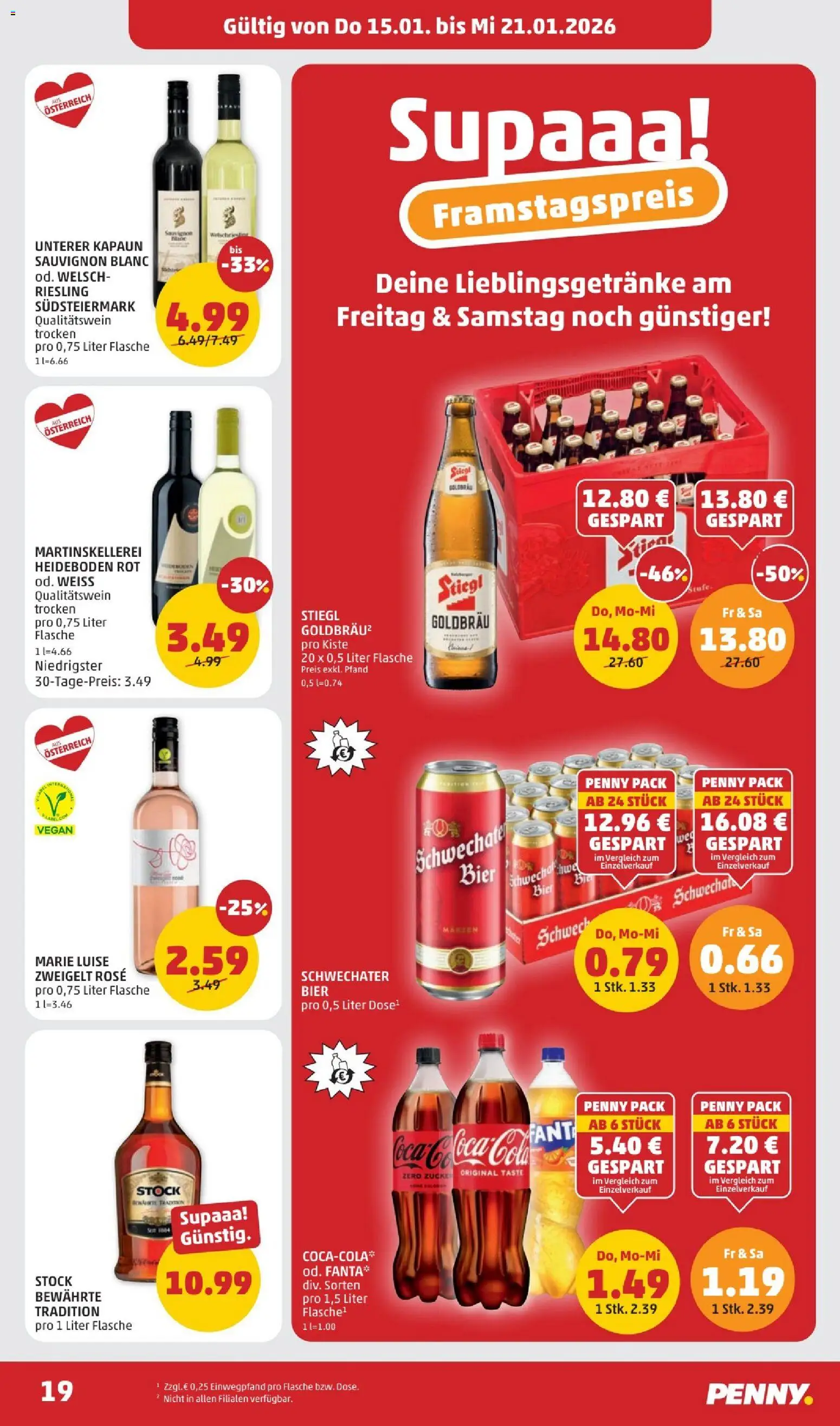 Penny Markt Flugblatt gültig ab 15.01.2026 | Seite: 19 | Produkte: Bier