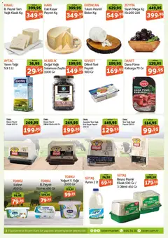 19.11.2025 tarihinden itibaren geçerli olan Biçen Market kataloğu önizlemesi | Sayfa: 2 | Ürünler: Raf, Süt, Zeytin, Dana füme