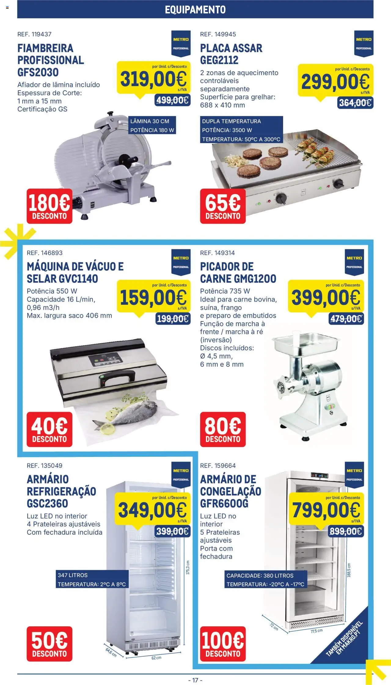 Makro folheto │ válido de 21.10.2025 | Página: 17 | Produtos: Porta, Frango, Armário, Carne