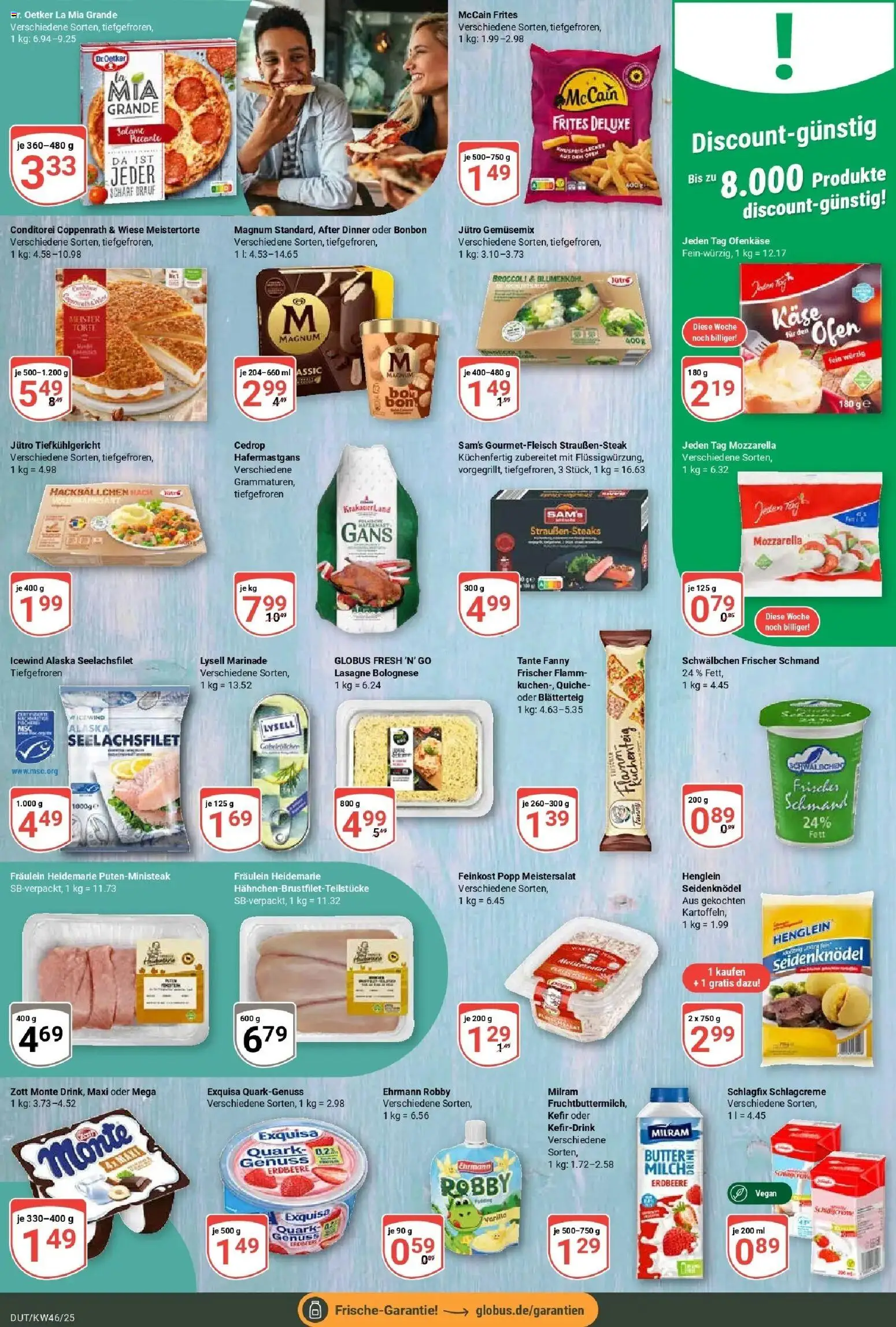 Globus prospekt Wetzlar-Dutenhofen	 – gültig ab 10.11.2025 | Seite: 11 | Produkte: Quark, Butter, Milram, Blumenkohl