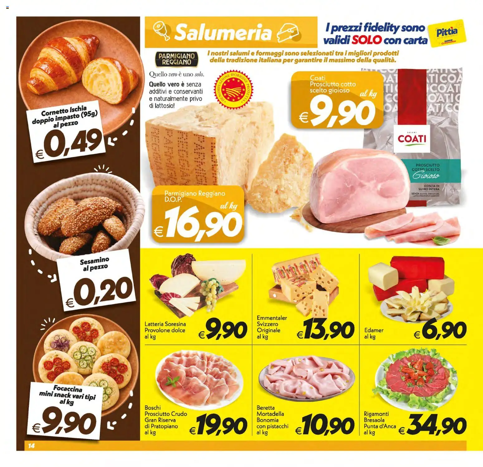Volantino SuperConveniente del 17.03.2026 | Pagina: 14 | Prodotti: Prosciutto Cotto, Bresaola, Latte, Mortadella