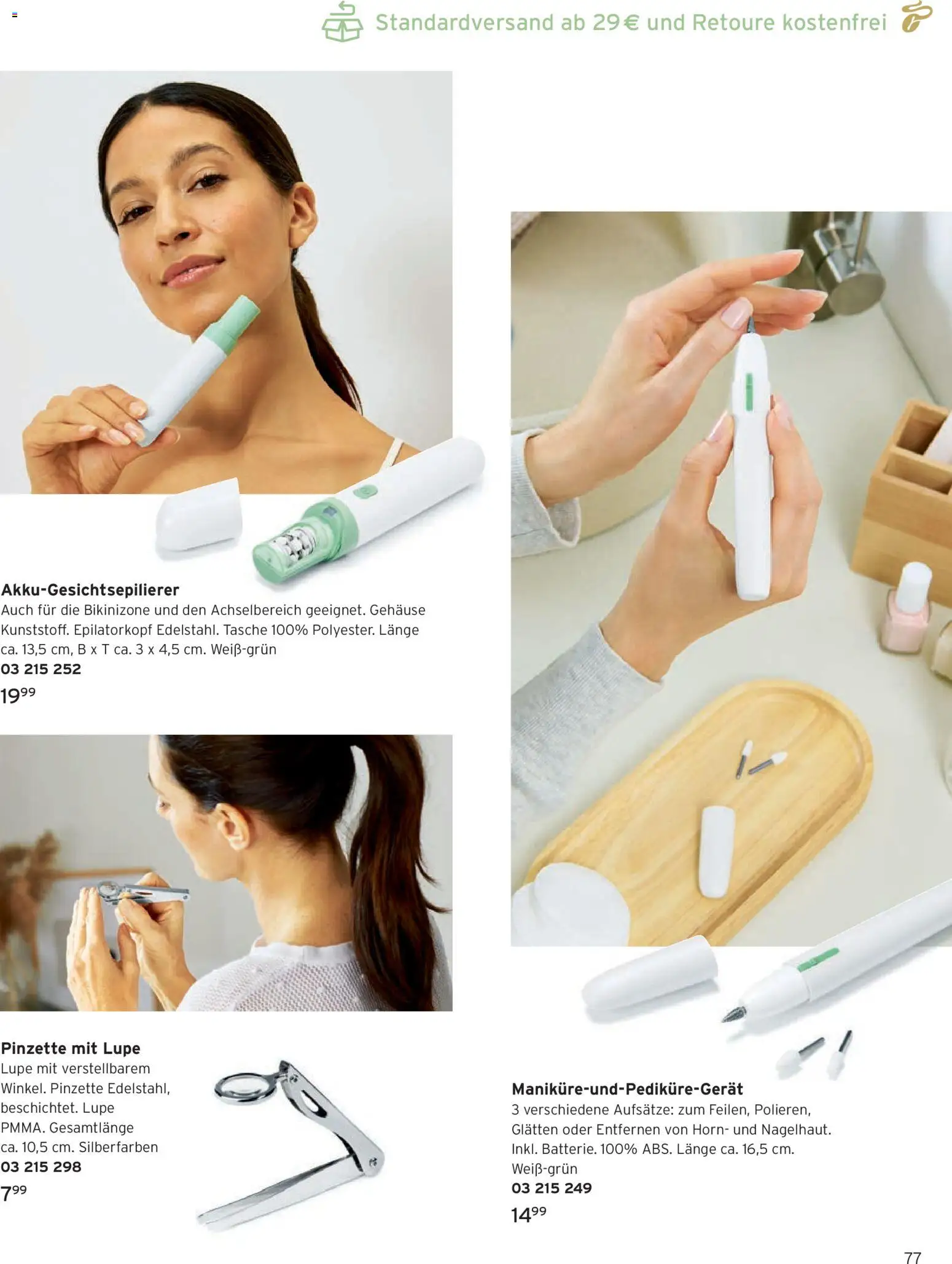 Tchibo Katalog Frühling – gültig ab 24.03.2026 | Seite: 77 | Produkte: Tasche, Pinzette