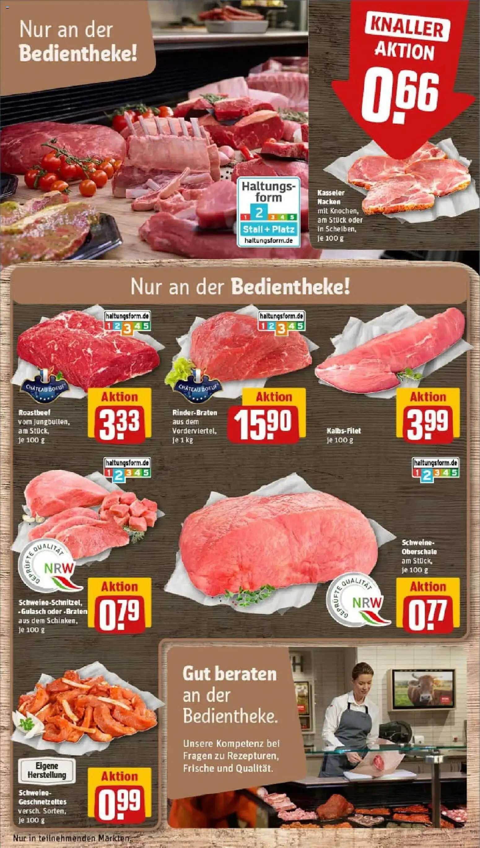 Rewe prospekt Bünde	 – gültig ab 26.01.2026 | Seite: 12 | Produkte: Rinderbraten, Roastbeef, Kasseler nacken, Gulasch