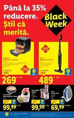 Ofertele Lidl valabile de la 03.11.2025 | Pagină: 8 | Produse: Blender, Aspirator, Friteuză, Recipiente
