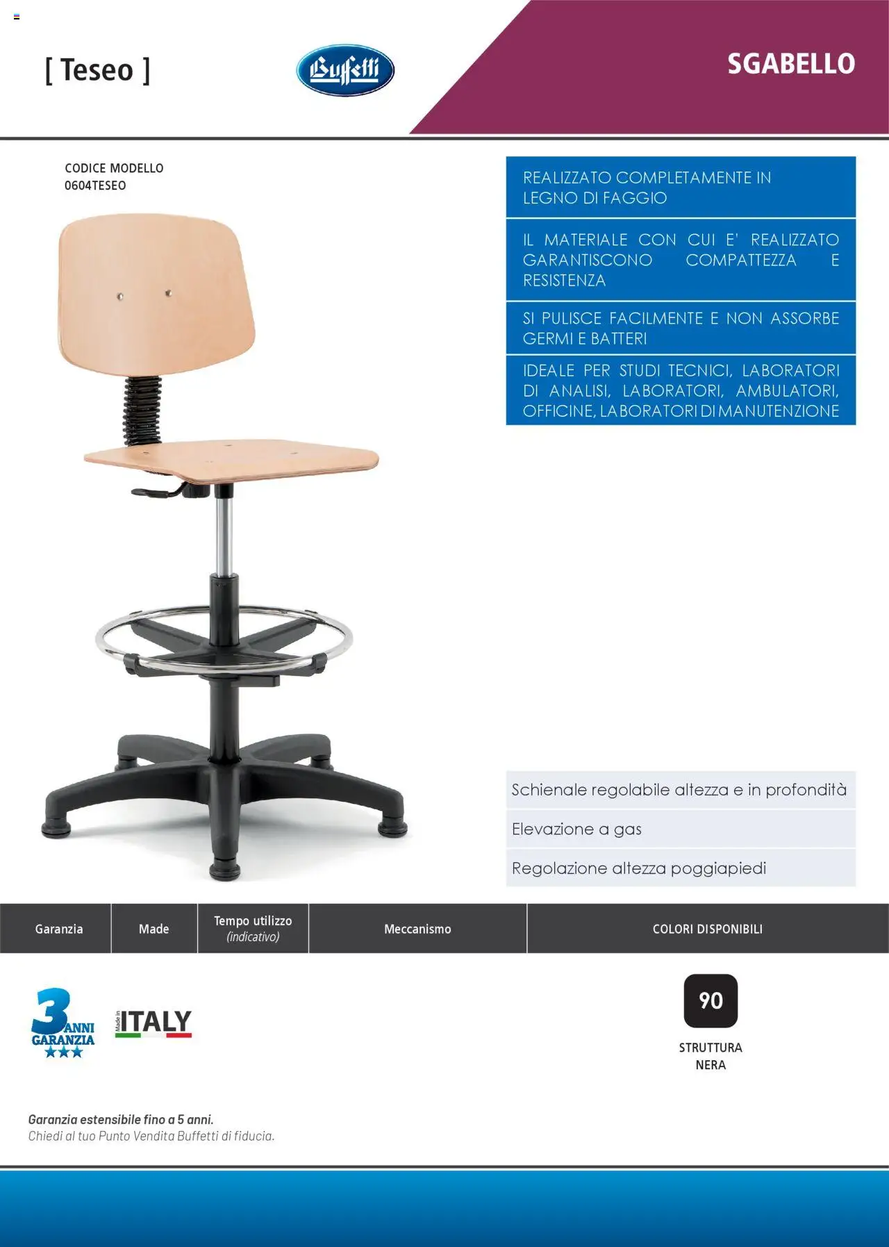 Volantino Buffetti del 28.06.2025 | Pagina: 203 | Prodotti: Poggiapiedi, Sgabello