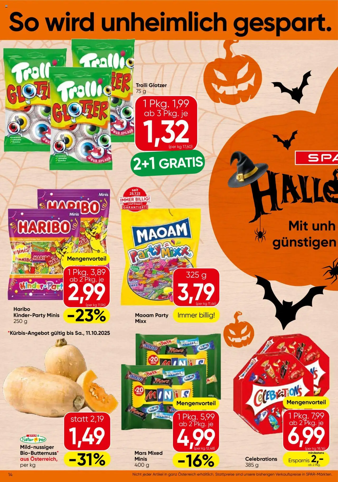 Spar Flugblatt - Tirol gültig ab 09.10.2025 | Seite: 14