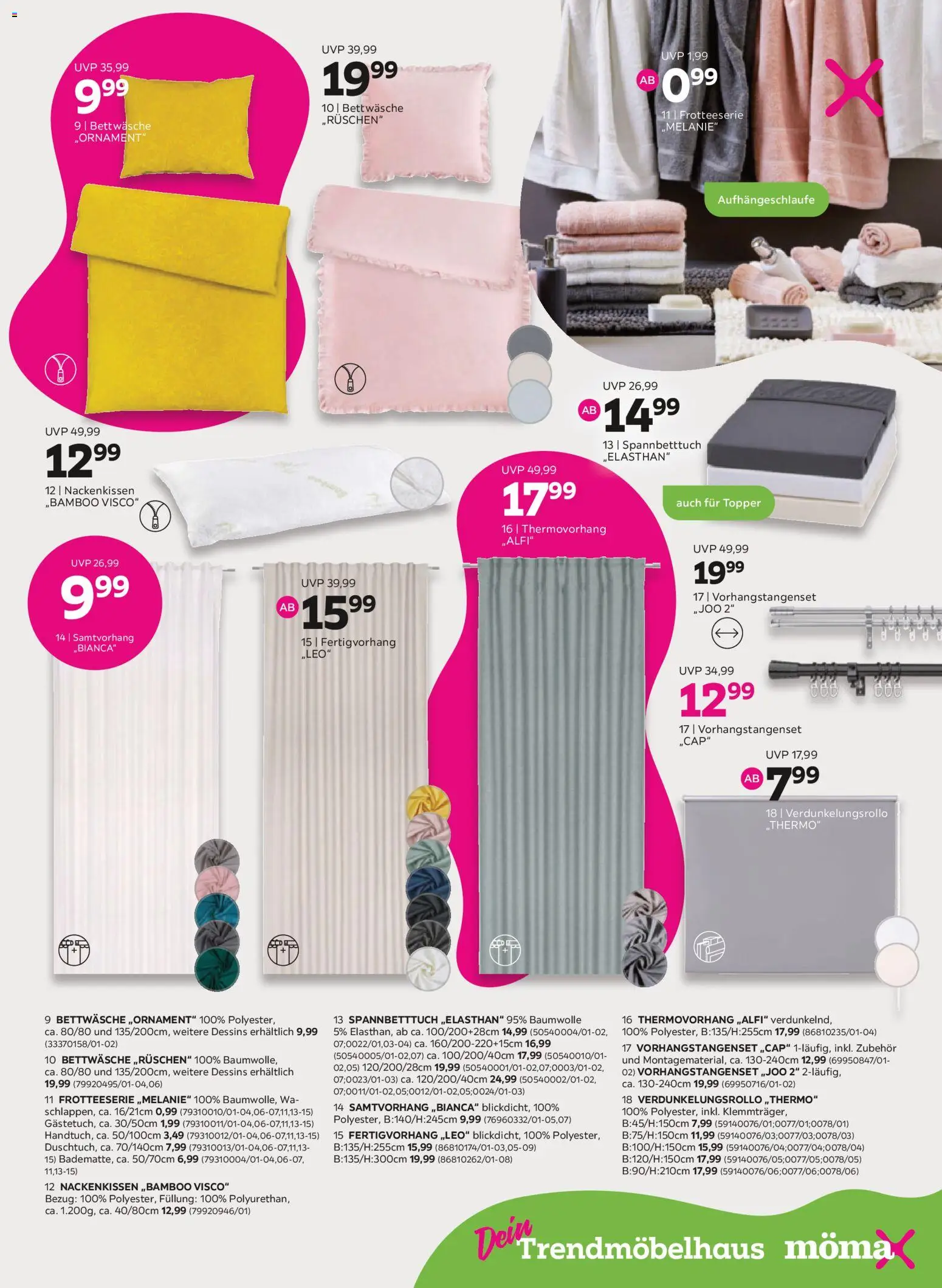 Mömax Prospekt 	 – gültig ab 30.03.2026 | Seite: 11 | Produkte: Topper, Bettwäsche