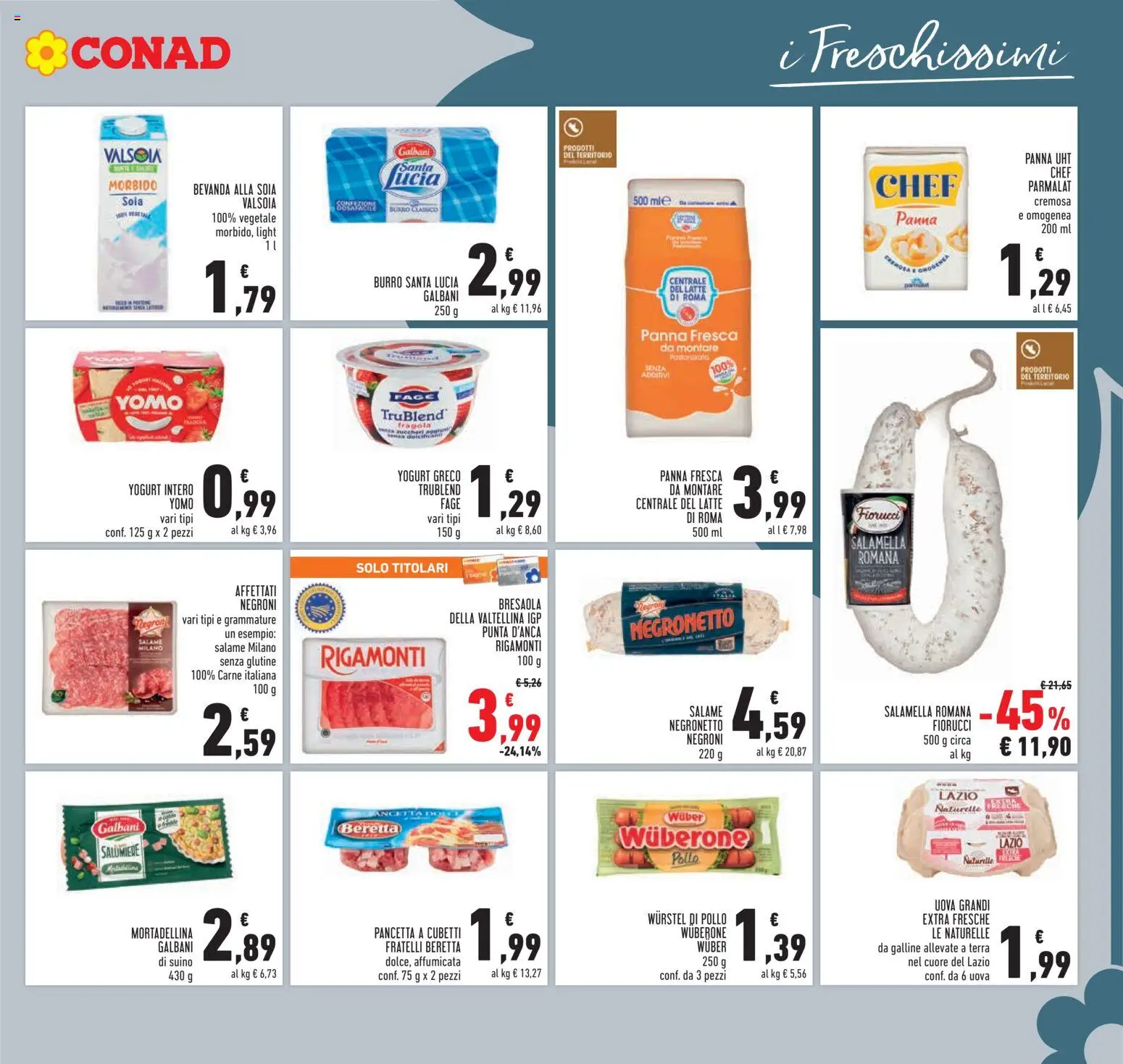 Volantino Conad del 10.12.2025 | Pagina: 19 | Prodotti: Uova, Pancetta, Suino, Wurstel