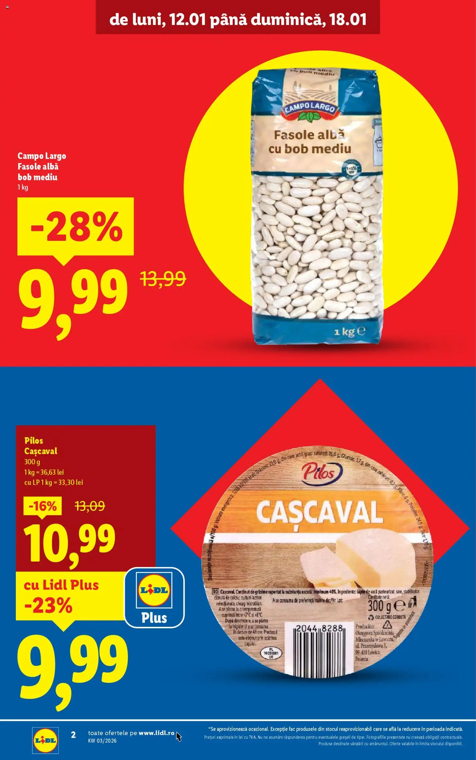 Noul catalog Lidl – valabil de la 12.01.2026 | Pagină: 2 | Produse: Masaüstü kılıfı, Toplar, Lapte, Sare