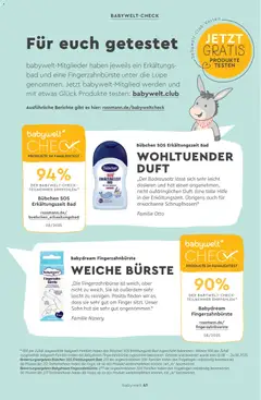 Rossmann babywelt Elternmagazin ab 11.12.2025 gültig | Seite: 41 | Produkte: Bad, Duft, Bürste