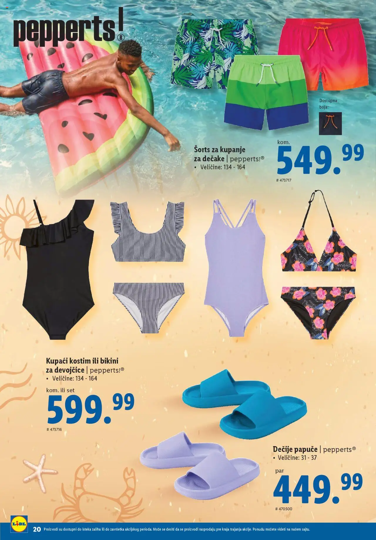 Lidl katalog - važi od 29.05.2025 | Strana: 20 | Proizvode: Papuče, Kupaći kostim