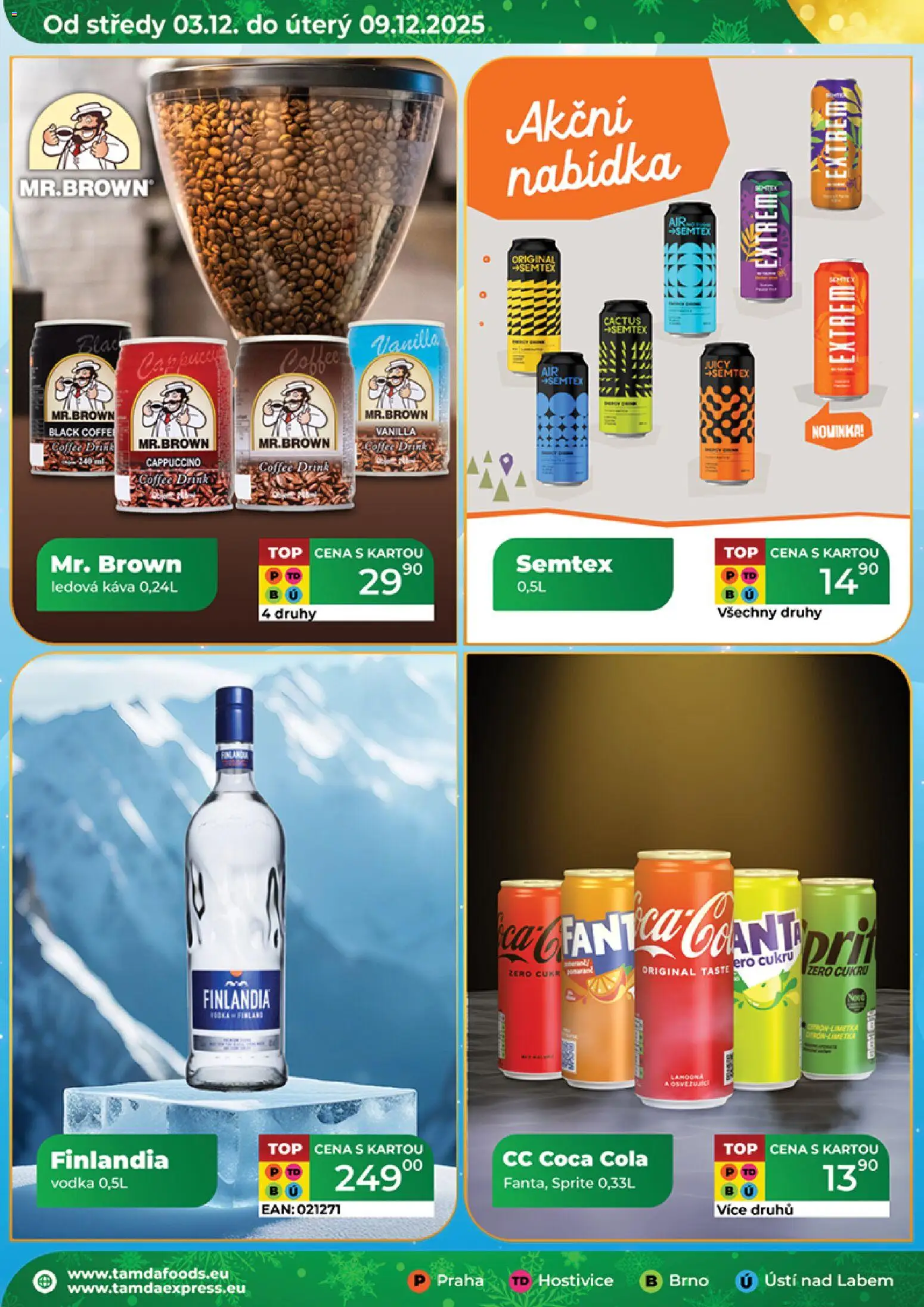 Tamda Foods leták od 03.12.2025 | Strana: 16 | Produkty: Ledová káva, Vodka, Semtex, Cappuccino