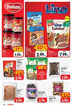 Katalog Plodine - Pregled kataloga iz trgovine Plodine, vrijedi od 08.04.2026 | Stranica: 36 | Proizvodi: Šljive, Džem, Kakao, Čokolino