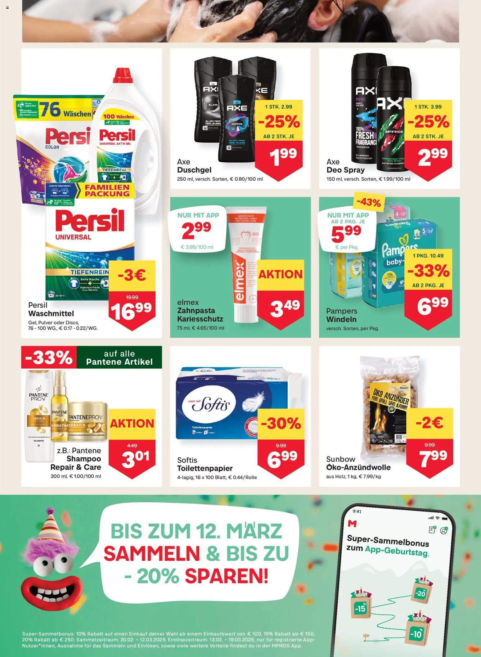 MPREIS Lenzing gültig ab 06.03.2026 | Seite: 10 | Produkte: Grill, Pampers, Shampoo, Zahnpasta