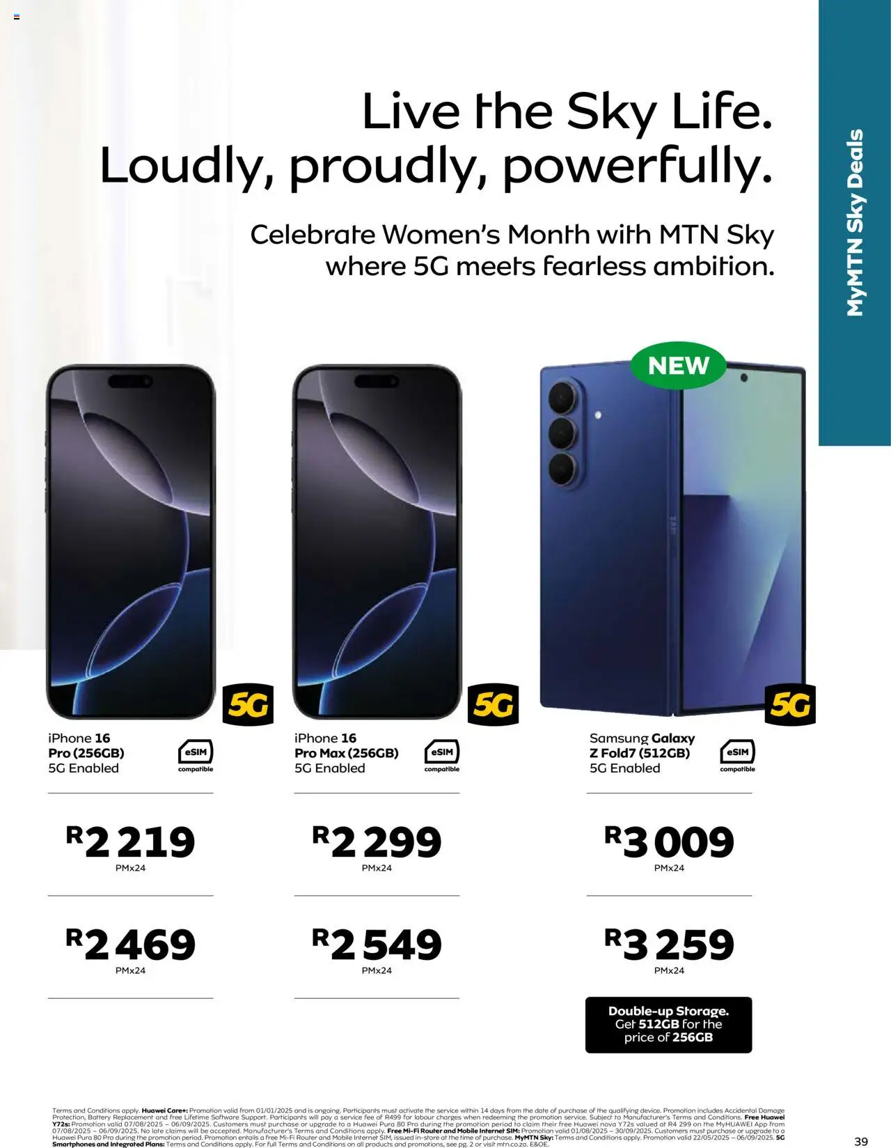 MTN Deals │ valid from 07.08.2025 | Page: 39 | Products: Sim, Router, Battery