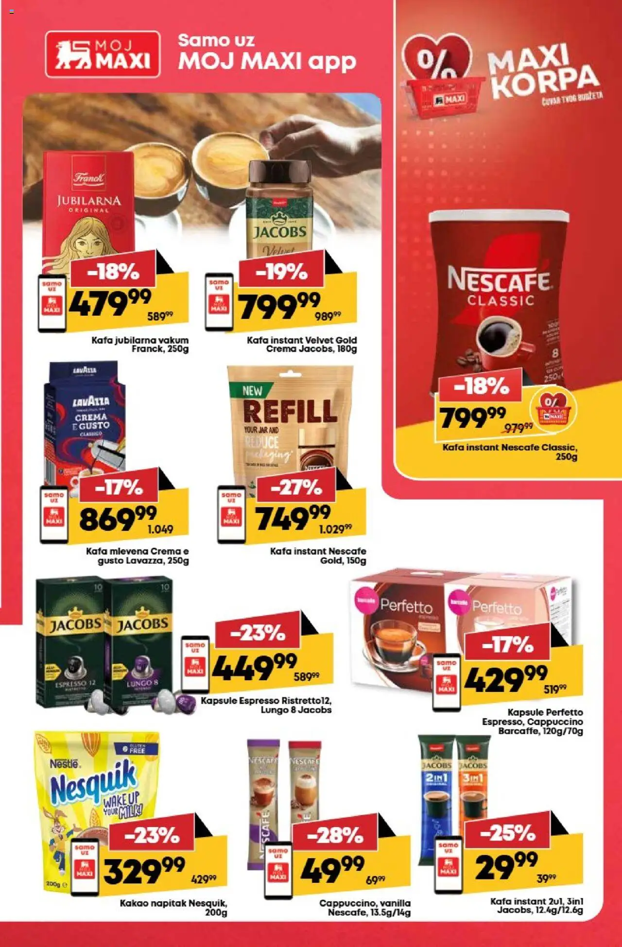 Tempo katalog - važi od 07.08.2025 | Strana: 23 | Proizvode: Kapsule, Korpa, Kafa, Nescafé