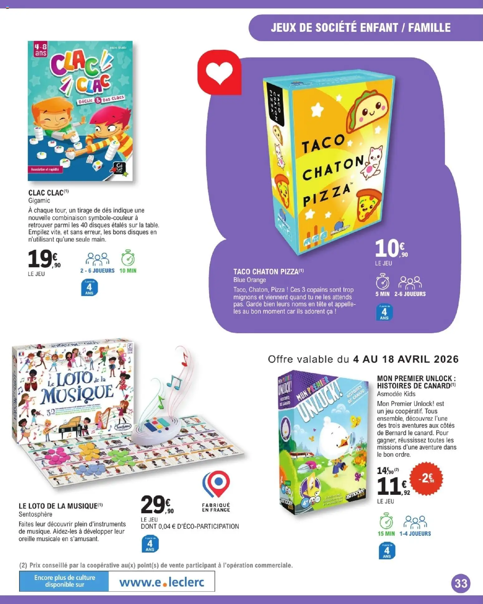 {H1} | Page: 33 | Produits: Orange, Combinaison, Jeux, Jeux de société