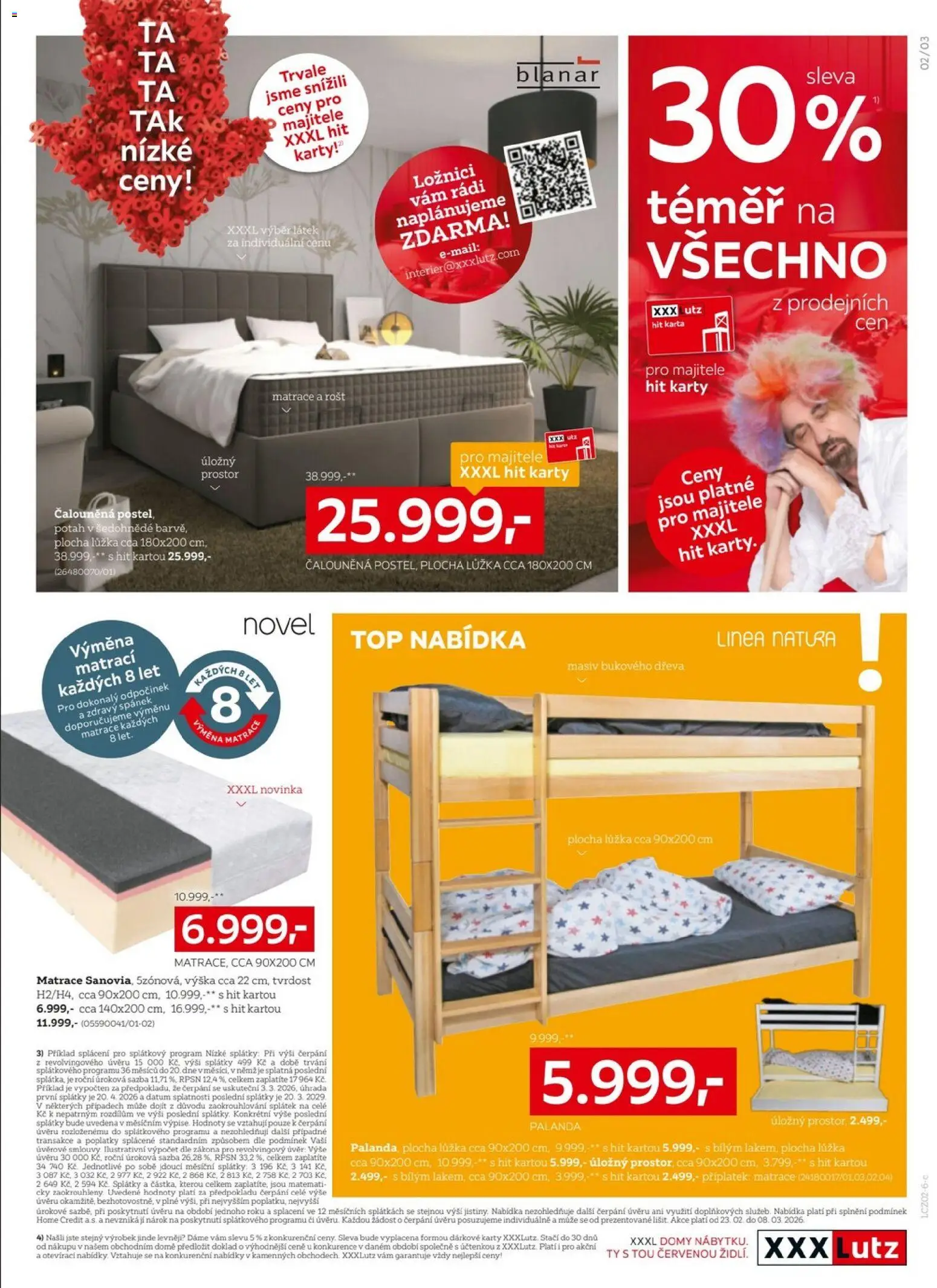 XXXLutz leták od 23.02.2026 | Strana: 3 | Produkty: Matrace, Rošt, Karty
