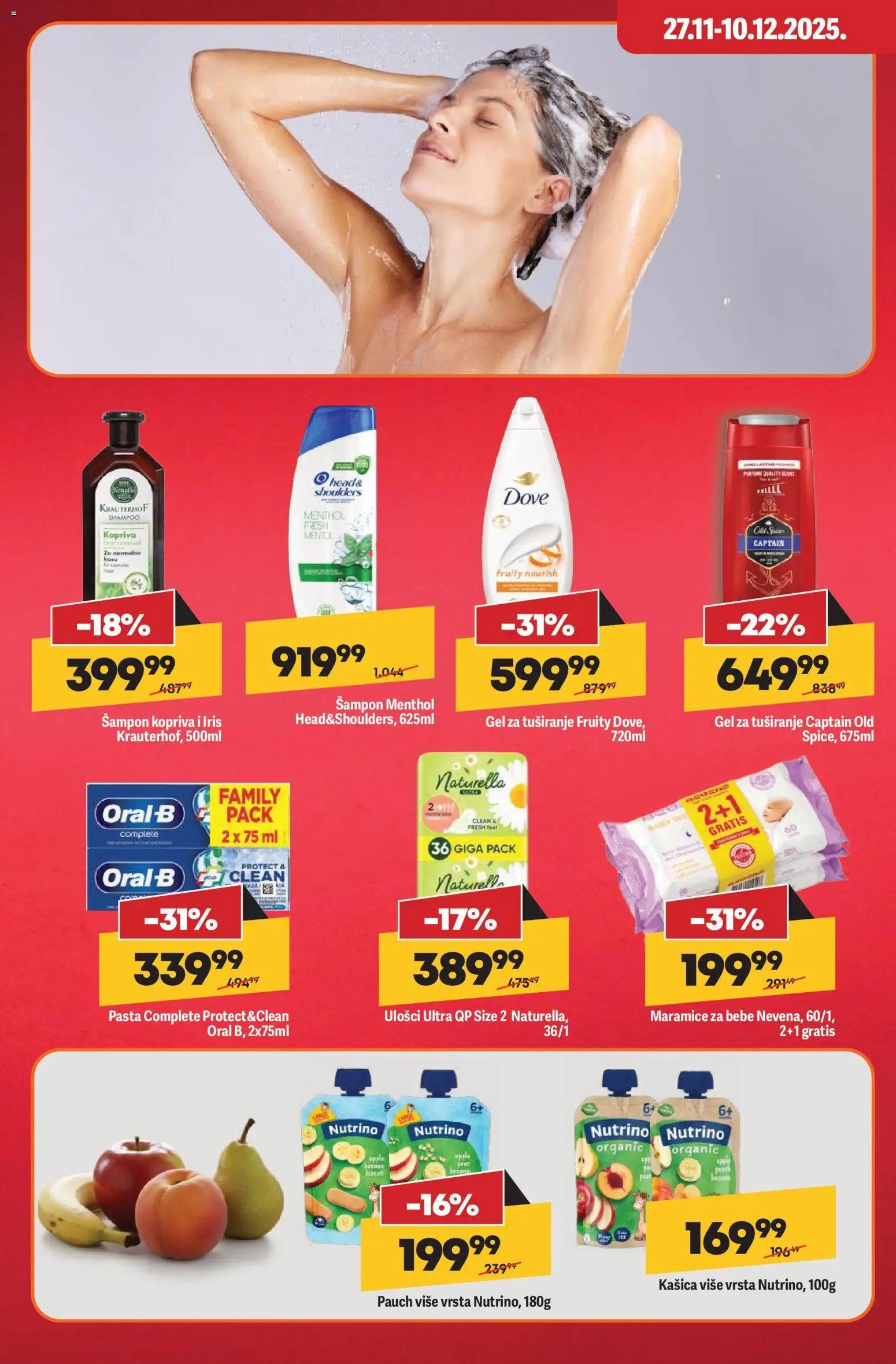 Mega Maxi katalog - važi od 27.11.2025 | Strana: 6 | Proizvode: Oral-B, Šampon, Gel za tuširanje, Dove