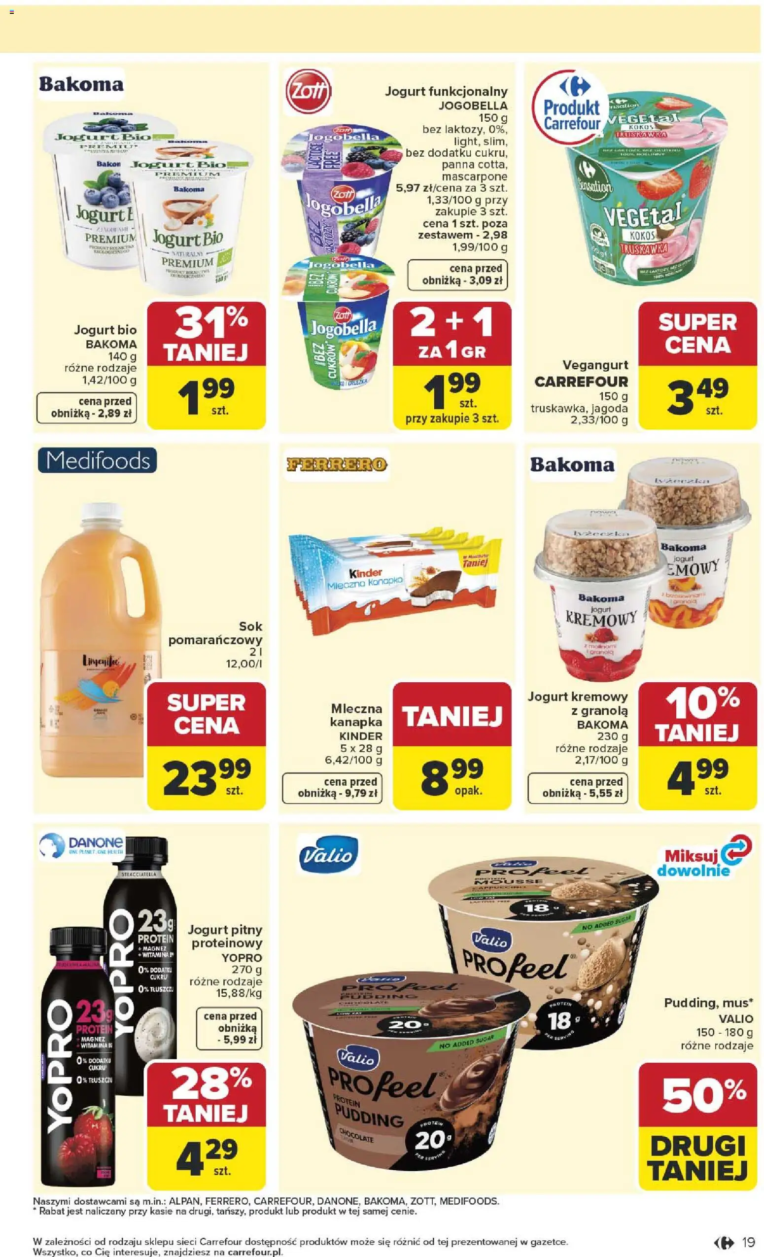 Carrefour gazetka od 27.04.2026 | Strona: 21 | Produkty: Gruszka, Granola, Mascarpone, Jogurt