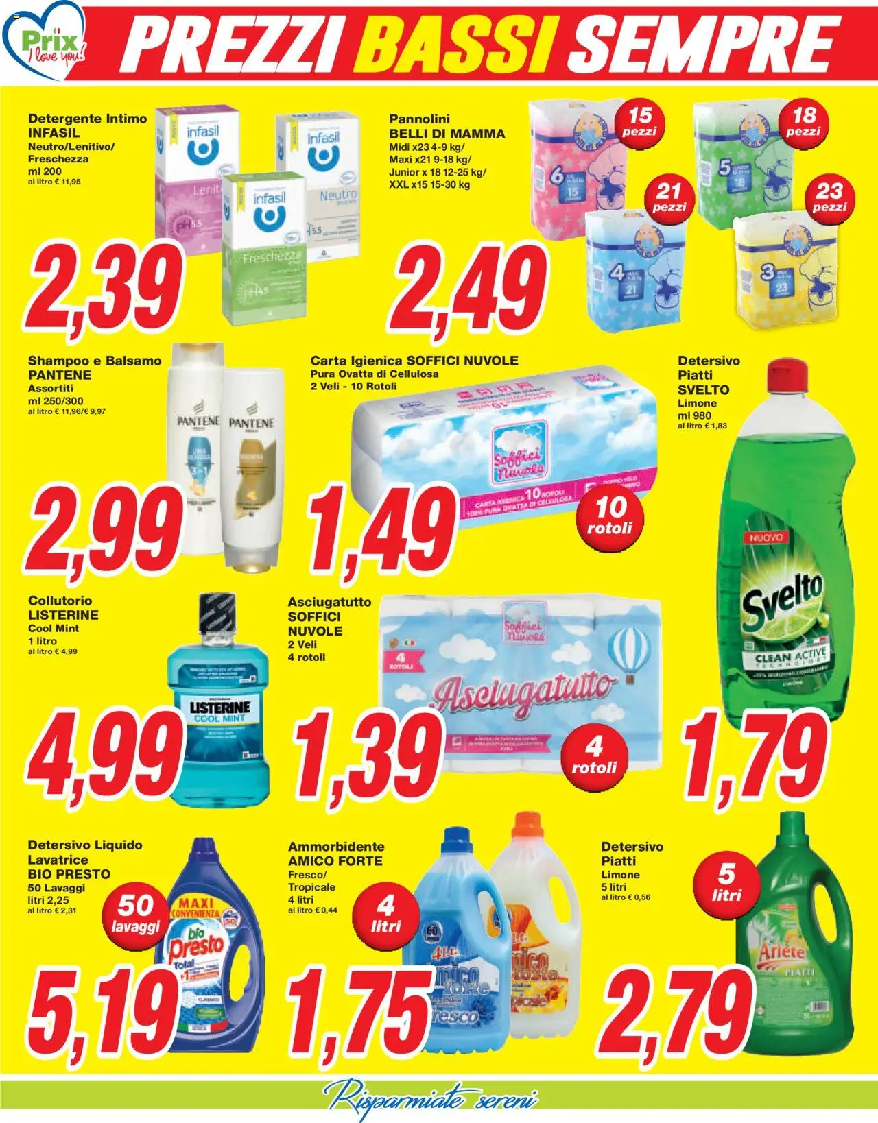 Volantino Prix del 26.09.2025 | Pagina: 8 | Prodotti: Shampoo, Ammorbidente, Detergente intimo, Lavatrice