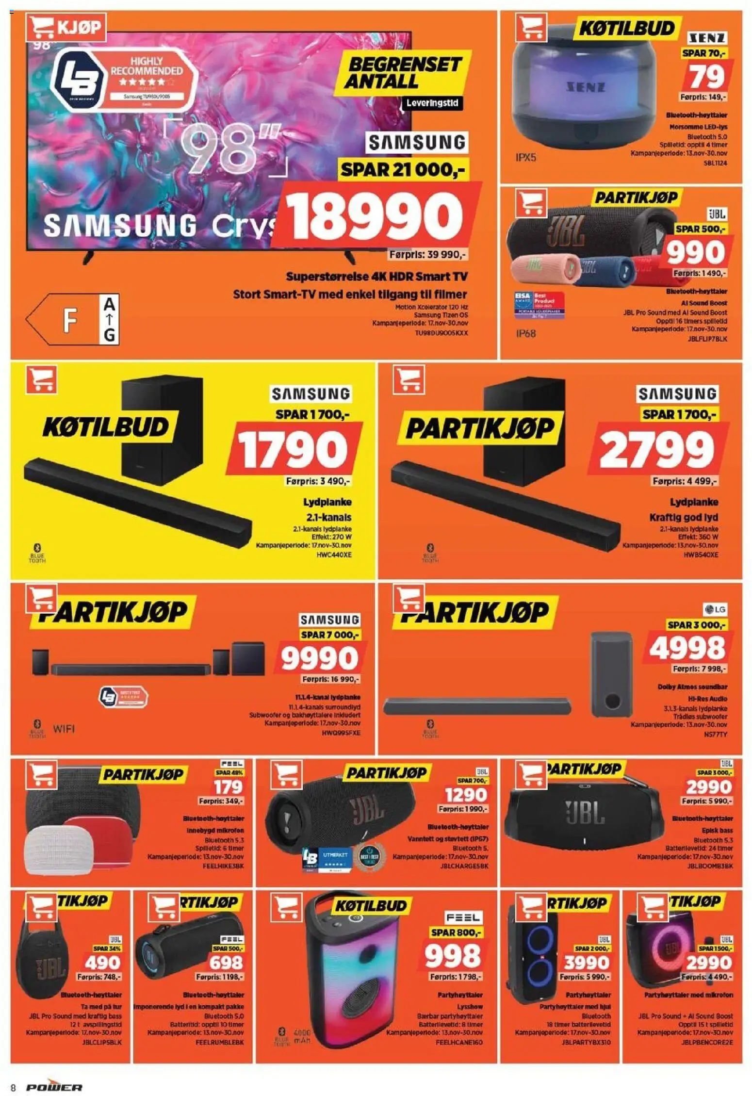 {H1} | Side: 8 | Produkter: Tv, Lyd, Mikrofon, Суміш дитяча