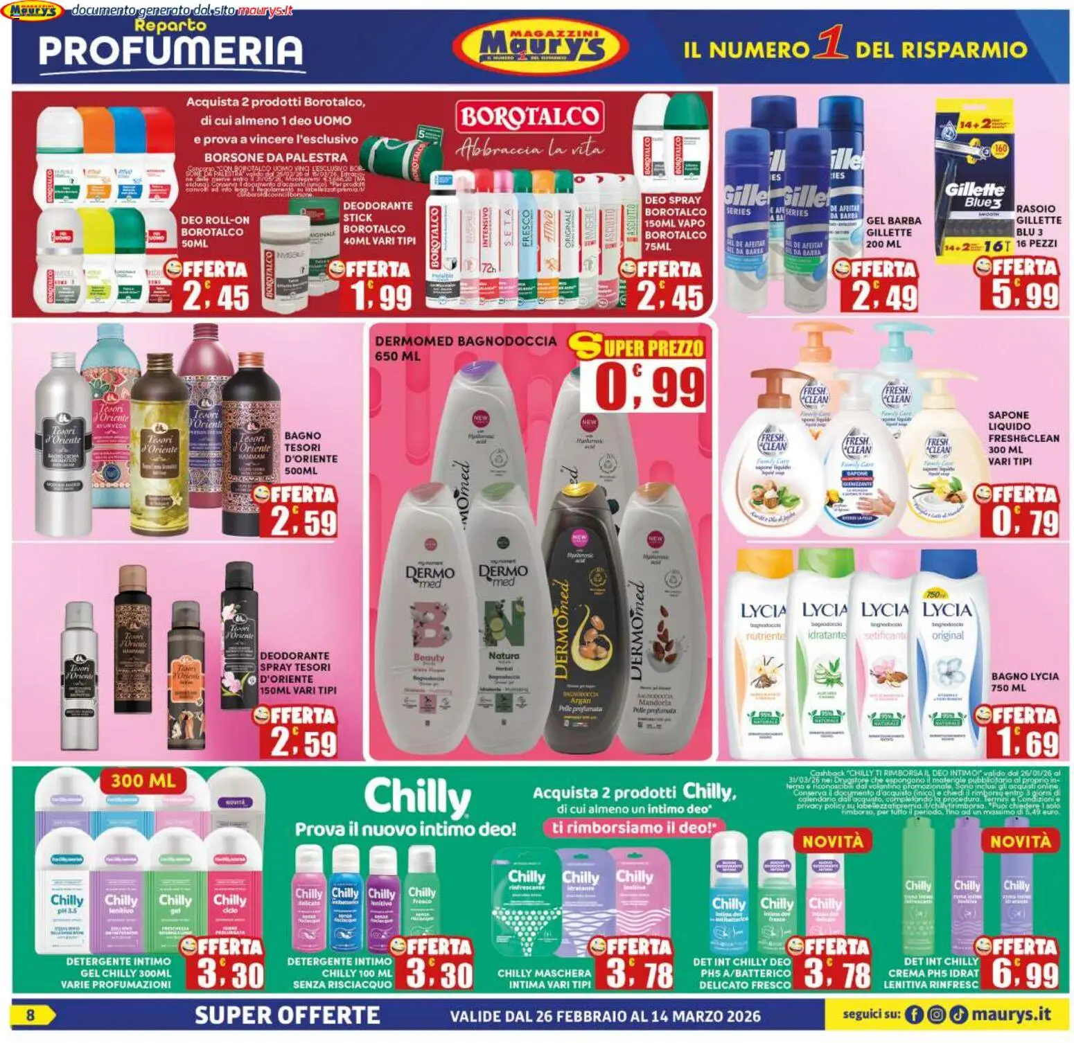 Volantino Maury's del 26.02.2026 | Pagina: 8 | Prodotti: Crema, Maschera, Sapone, Bagno