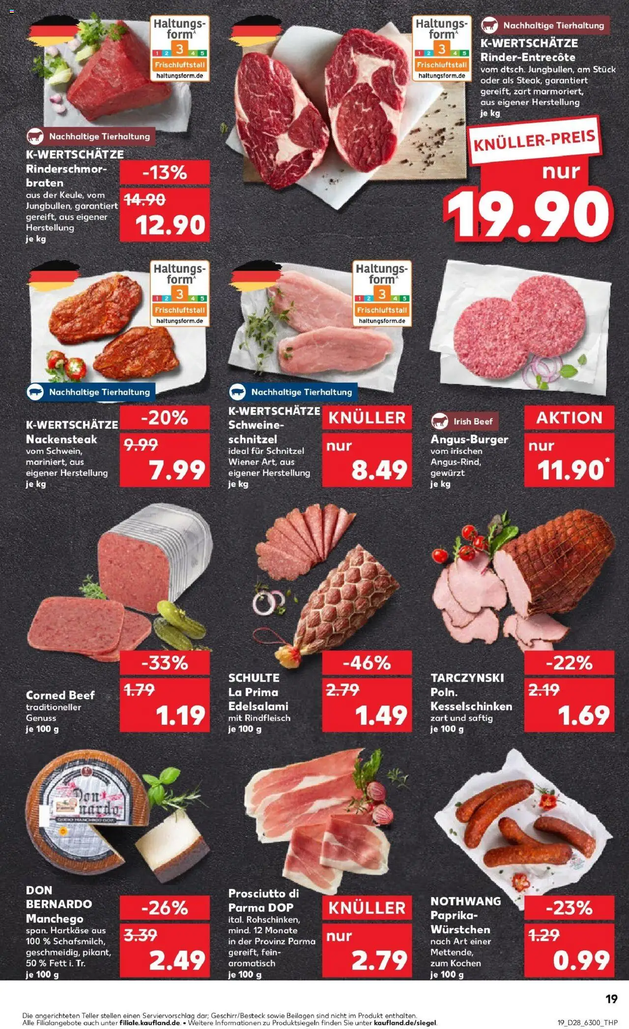 Kaufland prospekt Wetzlar	 - gültig ab dem 13.07.2025 | Seite: 34 | Produkte: Burger, Schnitzel, Salami, Rindfleisch