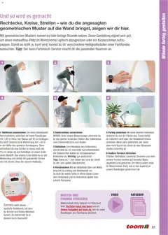 Toom Baumarkt Wände streichen und tapezieren ab 01.01.2026 gültig | Seite: 27 | Produkte: Wandfarbe, Video