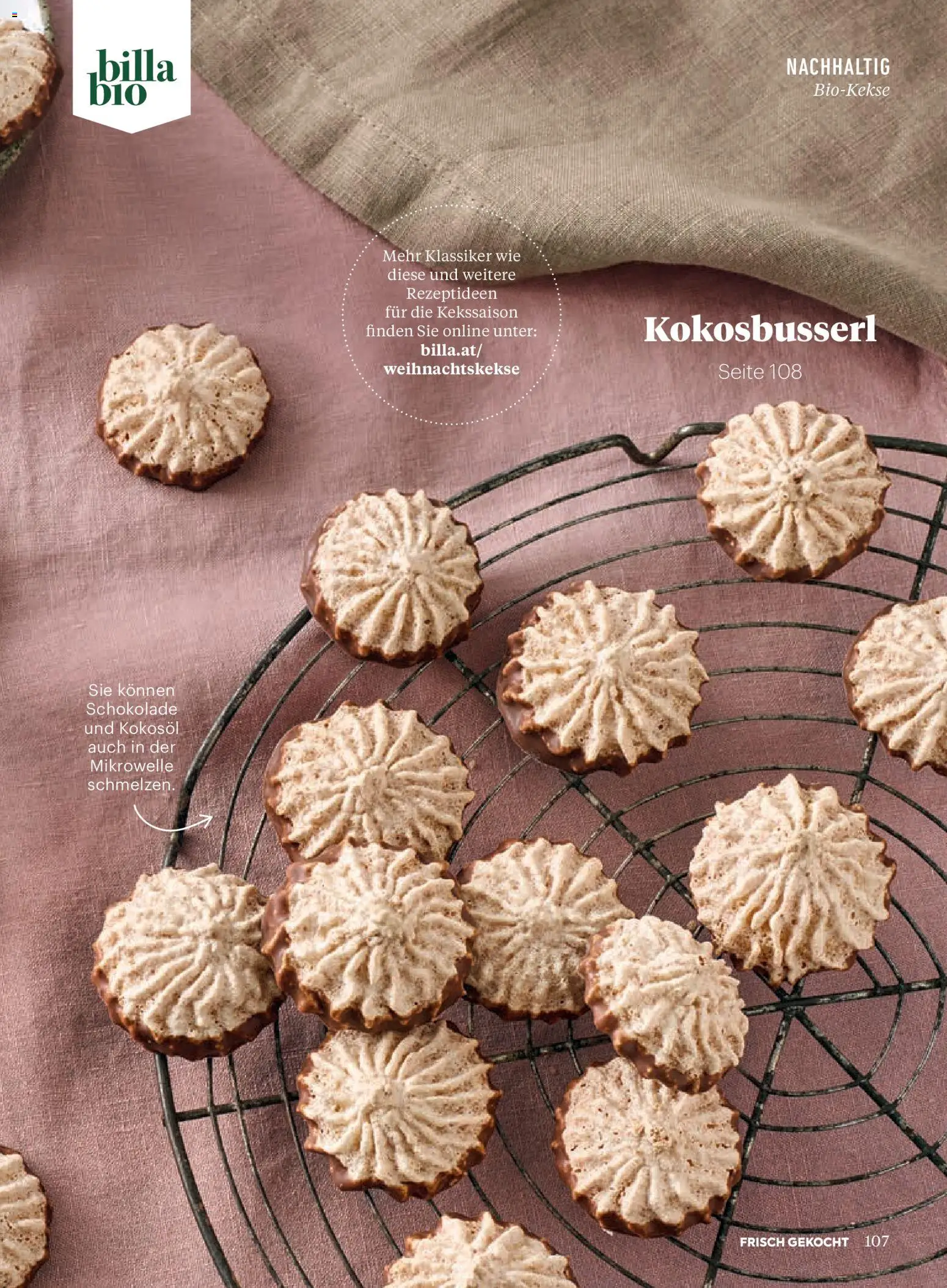 Billa  Frisch Gekocht gültig ab 01.11.2025 | Seite: 103 | Produkte: Mikrowelle, Schokolade