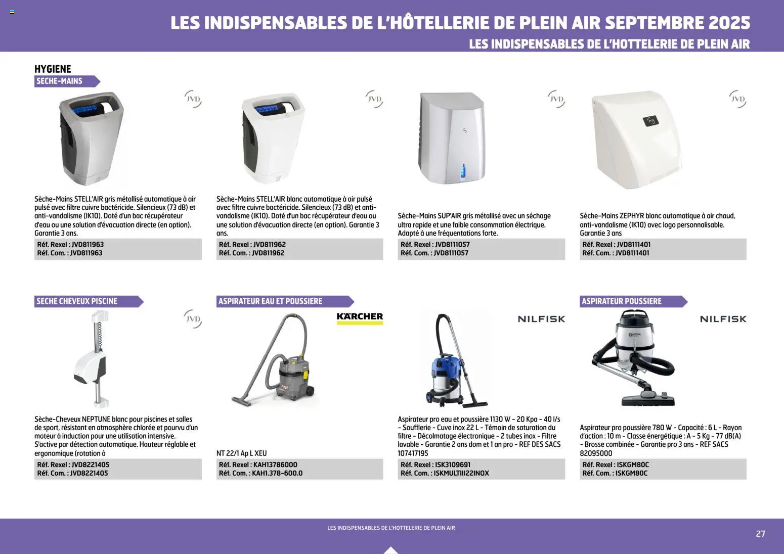 {H1} | Page: 27 | Produits: Filtre, Aspirateur, Aspirateur eau et poussière, Récupérateur d'eau