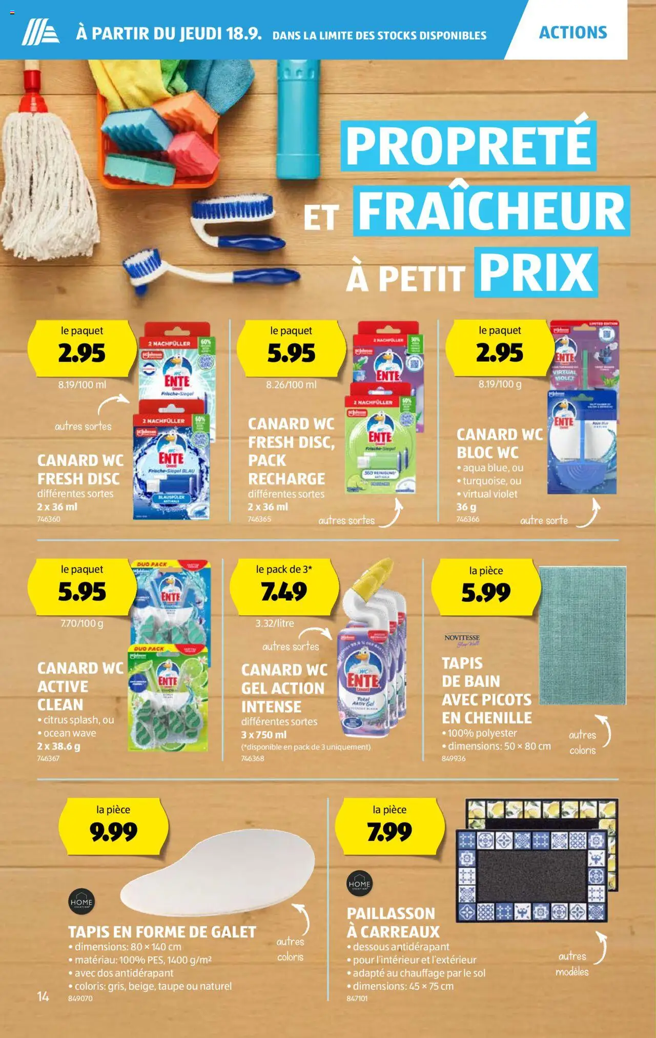 Aldi Aktionen FR – gültig ab 18.09.2025 | Seite: 14 | Produkte: Dessous