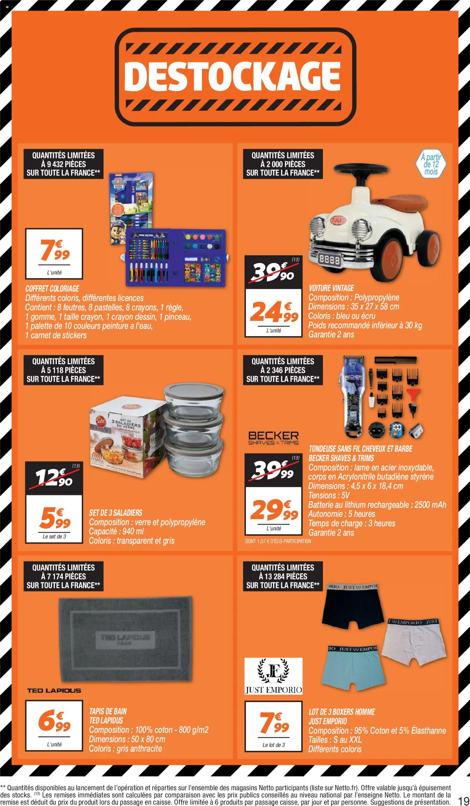 {H1} | Page: 19 | Produits: Poids, Coton, Tondeuse, Batterie