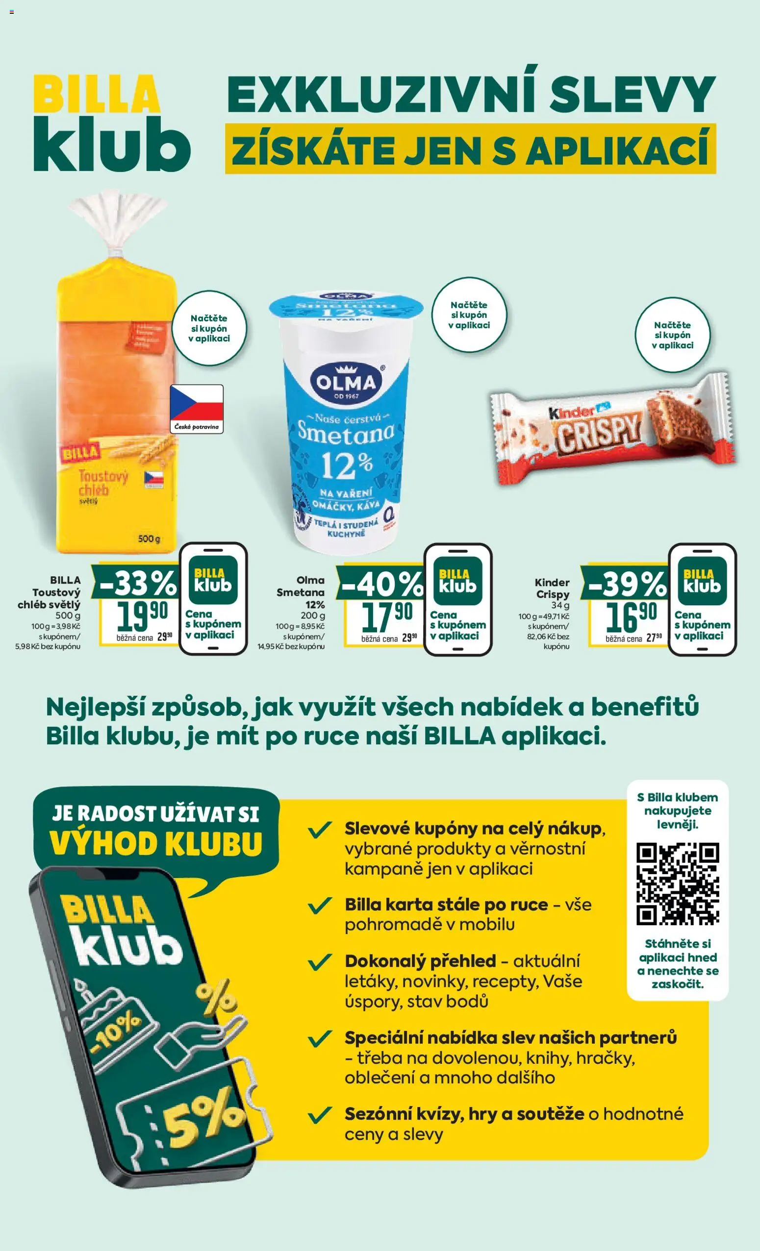 Billa Velký leták od 11.03.2026 | Strana: 32 | Produkty: Káva, Smetana, Oblečení, Kinder