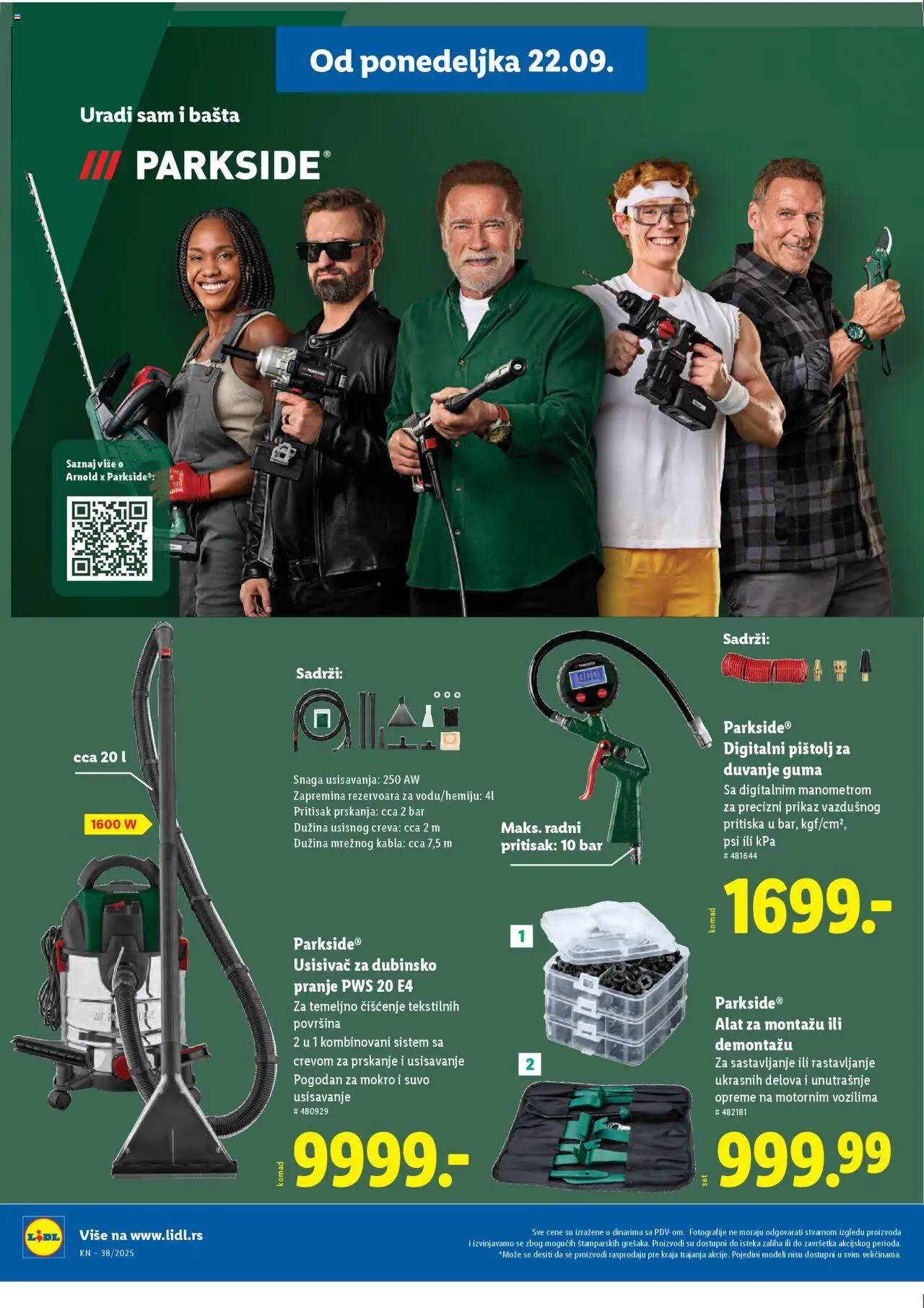 Lidl katalog - važi od 18.09.2025 | Strana: 24 | Proizvode: Usisivač, Parkside