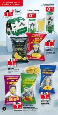 Vista previa Patatas fritas onduladas sabor jamón / campesinas, 170 g válido desde el 04.03.2026 | Página: 2