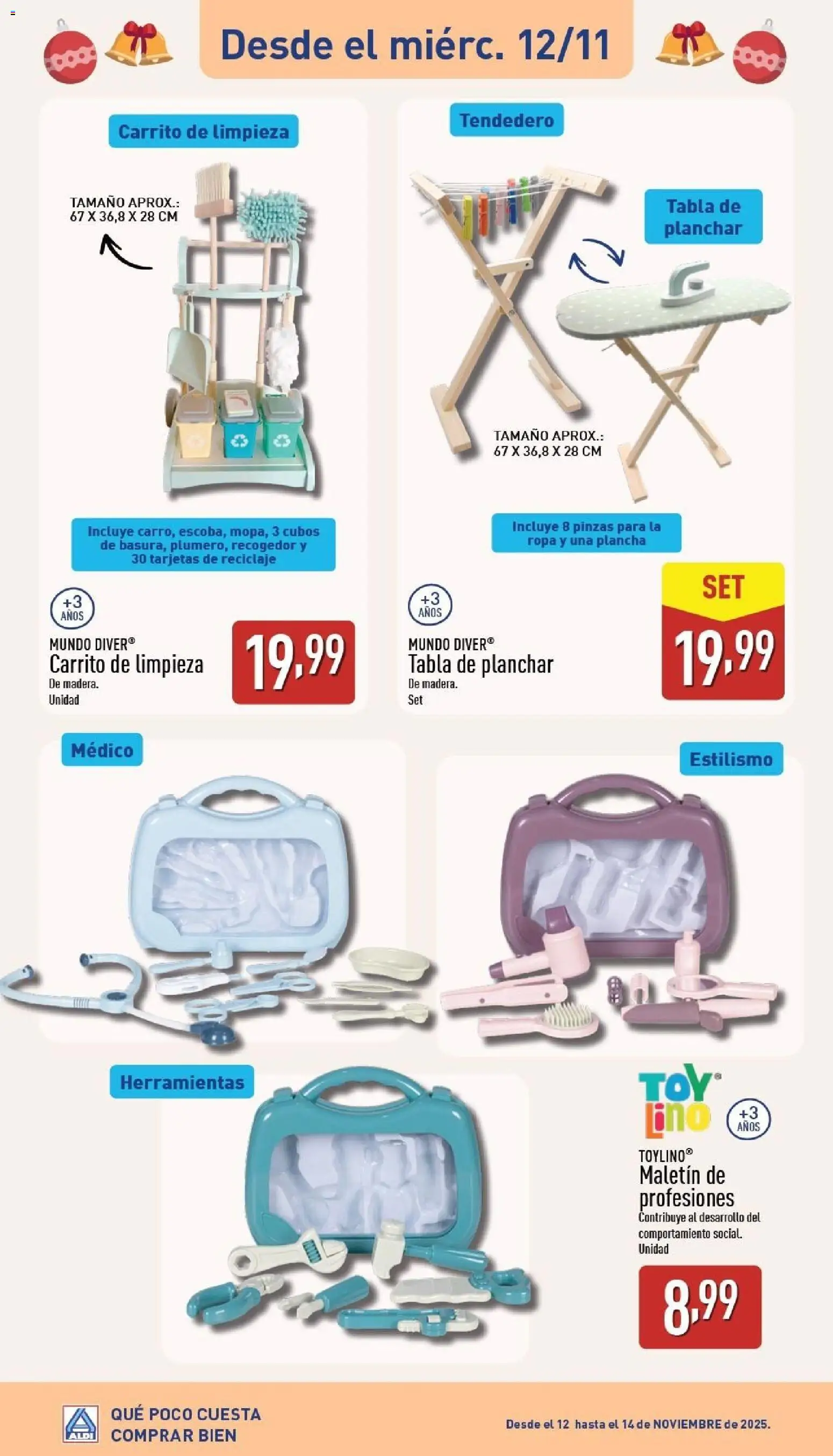 Aldi folleto Baleares │ válido desde el 02.11.2025 | Página: 39 | Productos: Ropa, Tendedero, Tabla de planchar, Plancha
