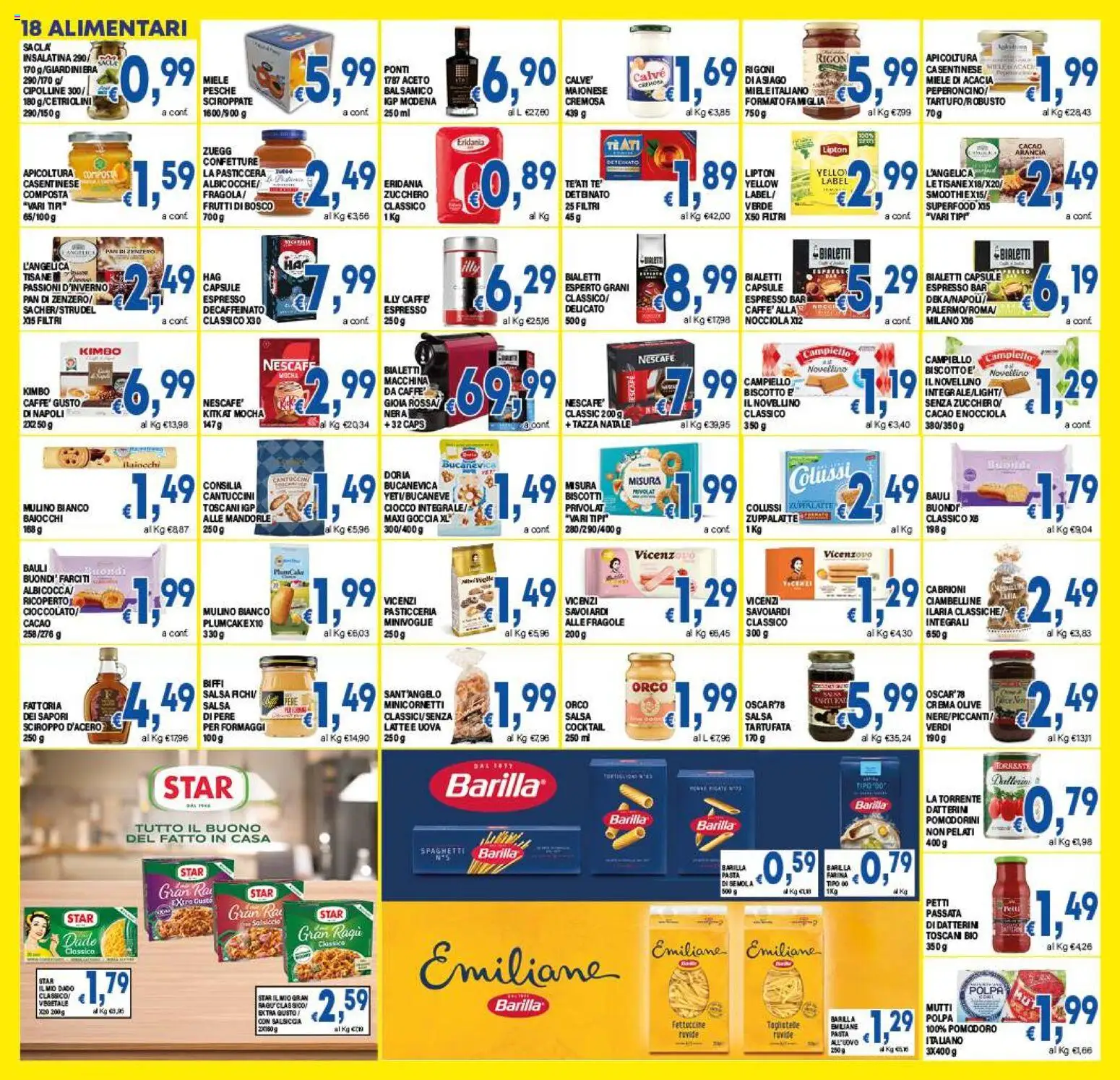 Volantino DEM del 16.12.2025 | Pagina: 18 | Prodotti: Uova, Farina, Aceto, Cipolline