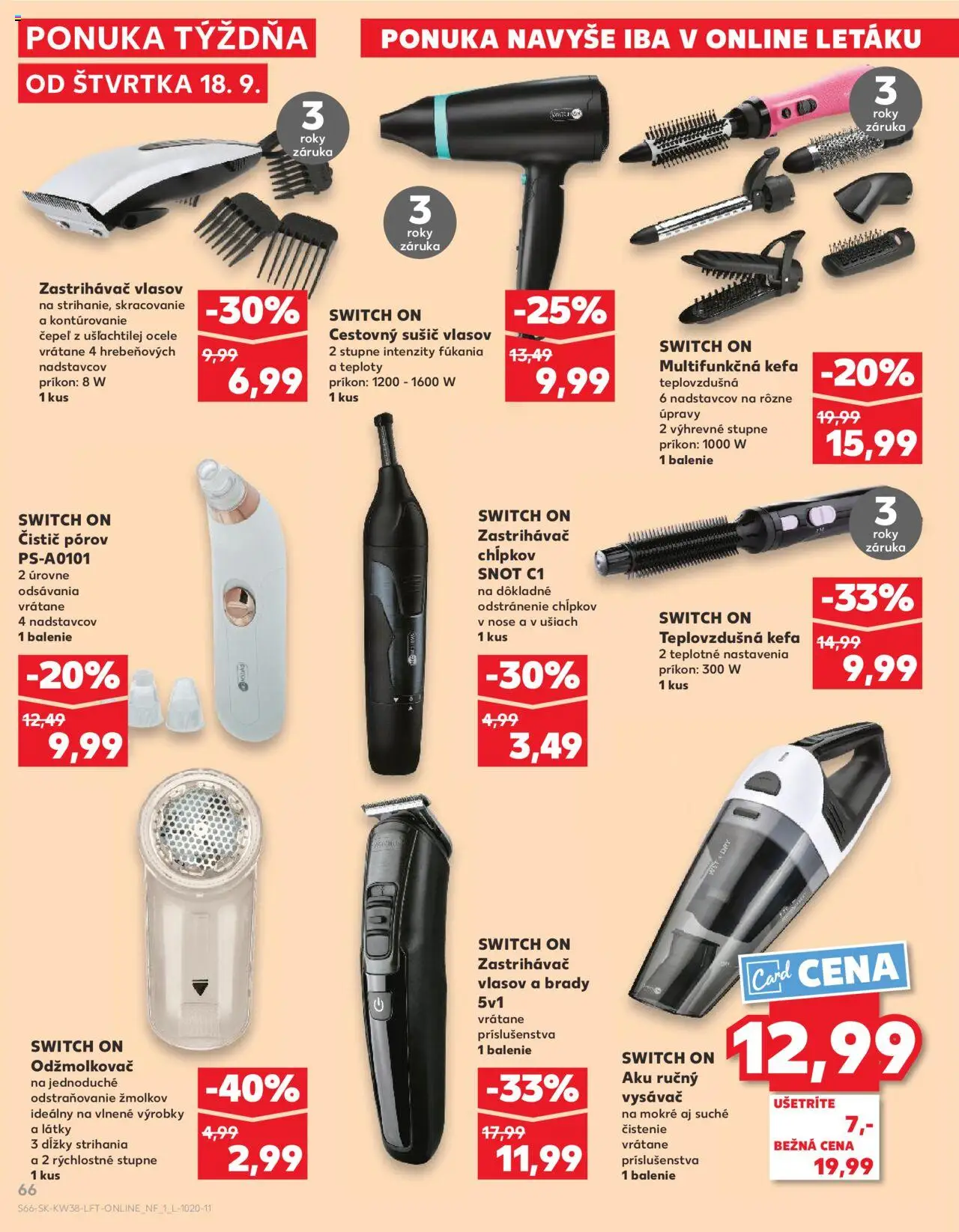 Kaufland SK akciós ujság - amely érvényes a következő dátumtól: 18.09.2025 | Oldal: 66