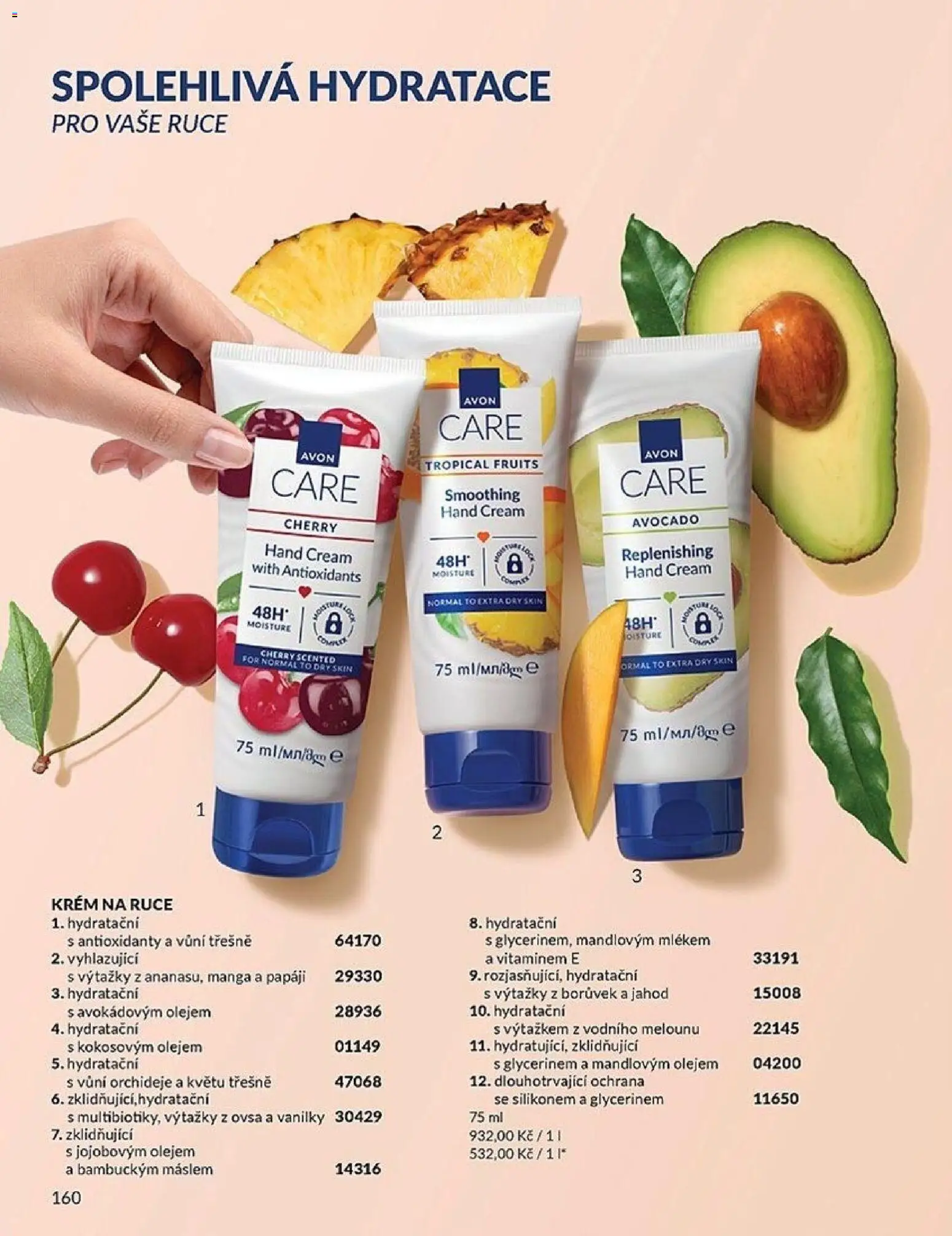 Avon Katalog 04/2026 od 01.04.2026 | Strana: 160 | Produkty: Krém na ruce, Třešně, Krém