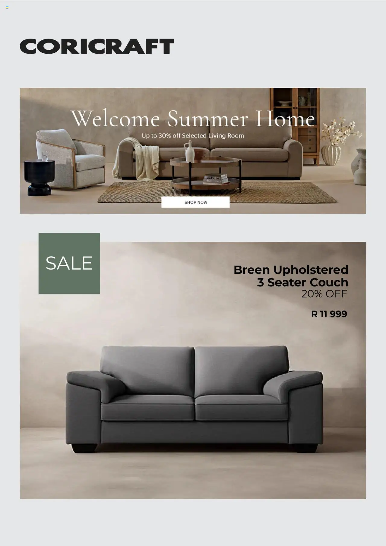 New Coricraft catalogue – valid from 20.10.2025 | Page: 4 | Products: Seater, Couch