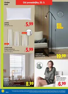 Lidl katalog akcije – veljaven od 19.03.2026 | Stran: 60 | Izdelki: Vzglavnik, Pižama, Rolo