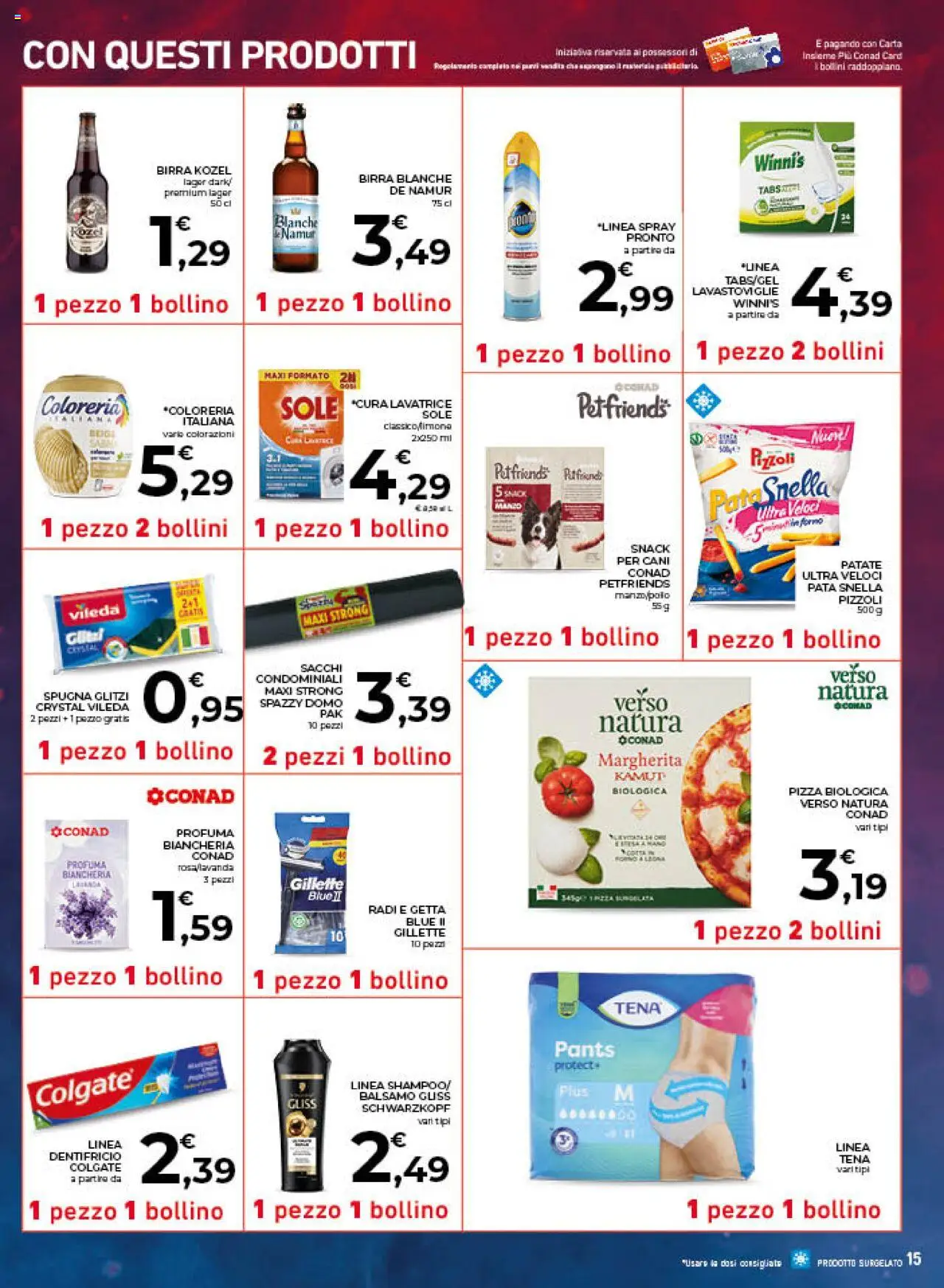 Volantino Conad del 22.10.2025 | Pagina: 15 | Prodotti: Balsamo, Birra, Manzo, Patate