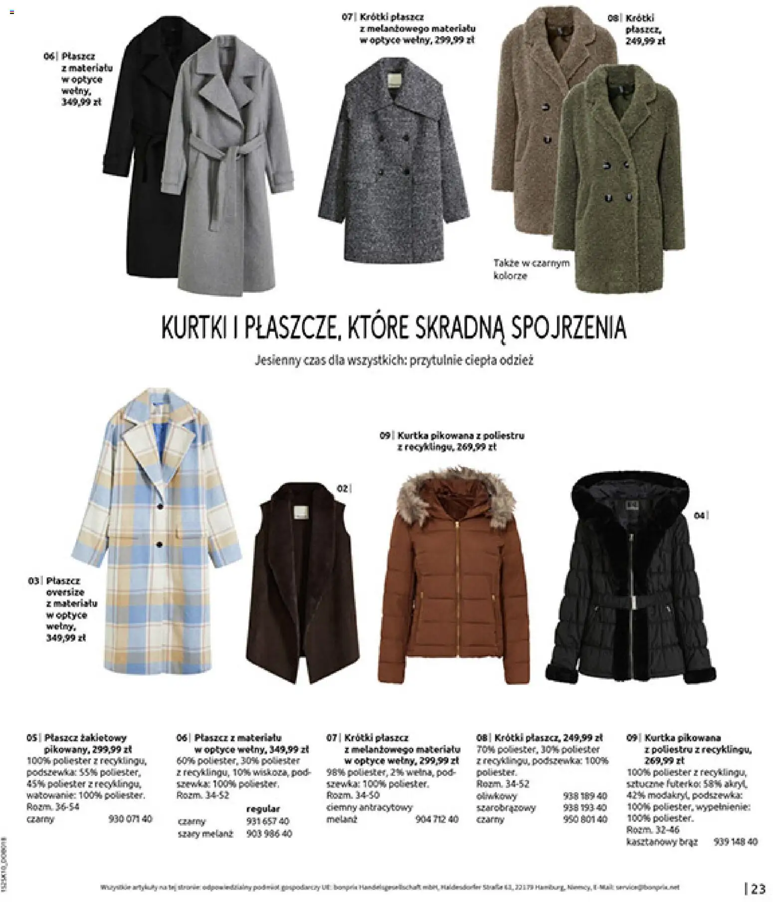 BonPrix Katalog - W Jesiennym Nastroju od 04.11.2025 | Strona: 25 | Produkty: Kurtka, Płaszcz