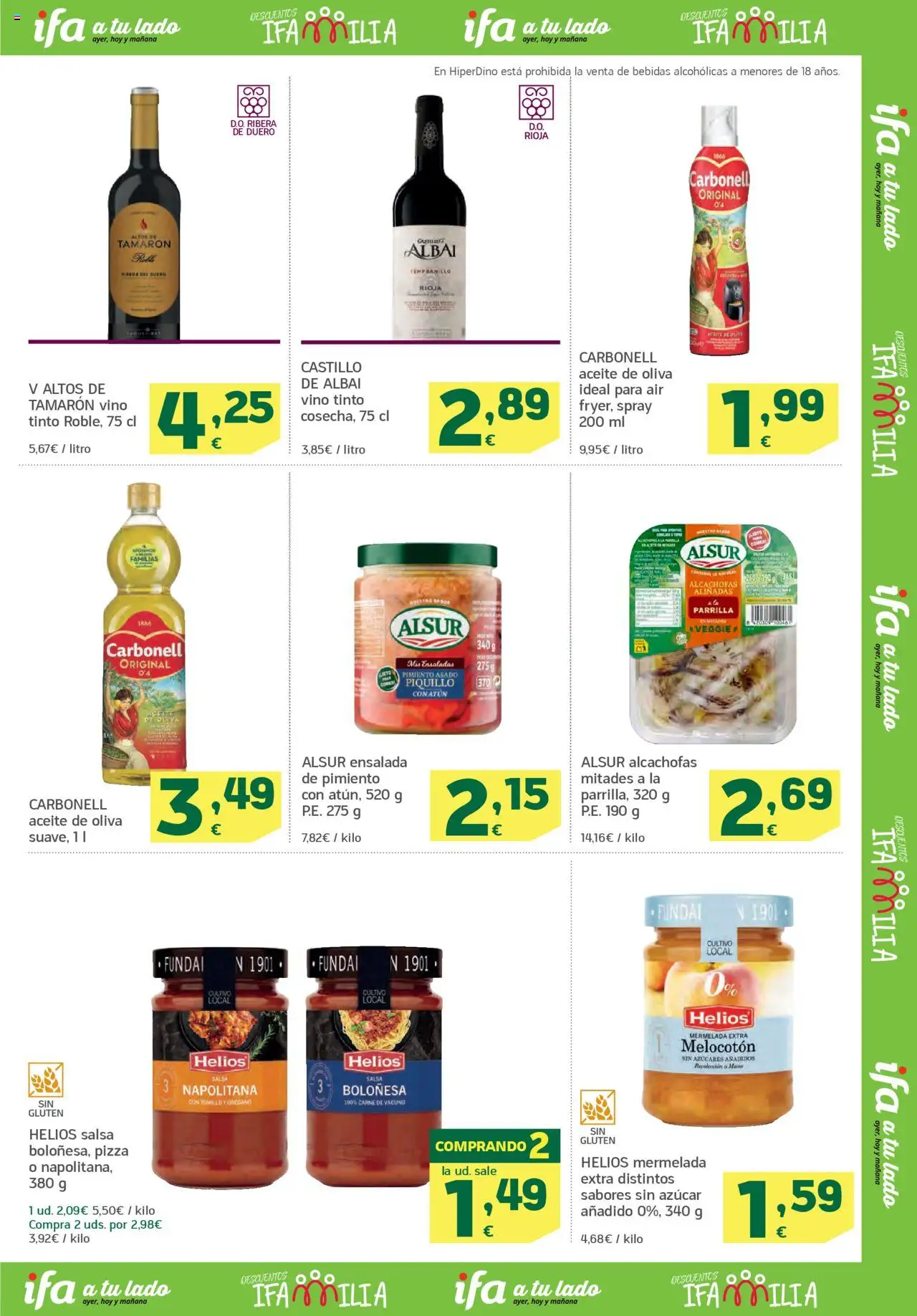 HiperDino folleto │ válido desde el 09.09.2025 | Página: 11 | Productos: Aceite, Vino, Ensalada, Funda