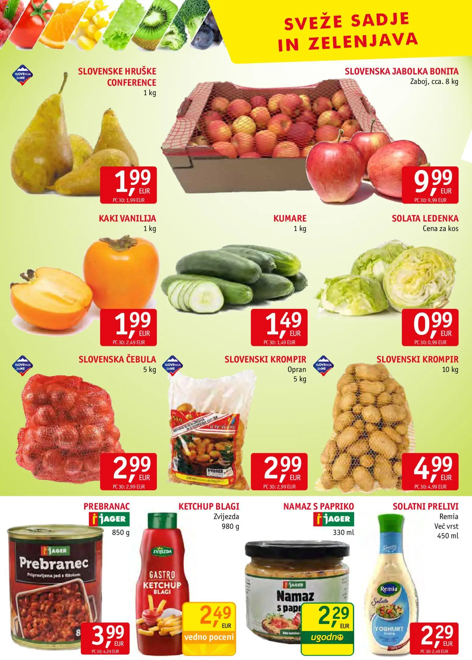 Novi Jager katalog ponudbe – veljaven od 12.11.2025 | Stran: 8 | Izdelki: Kos, Krompir, Zelenjava, Hruške