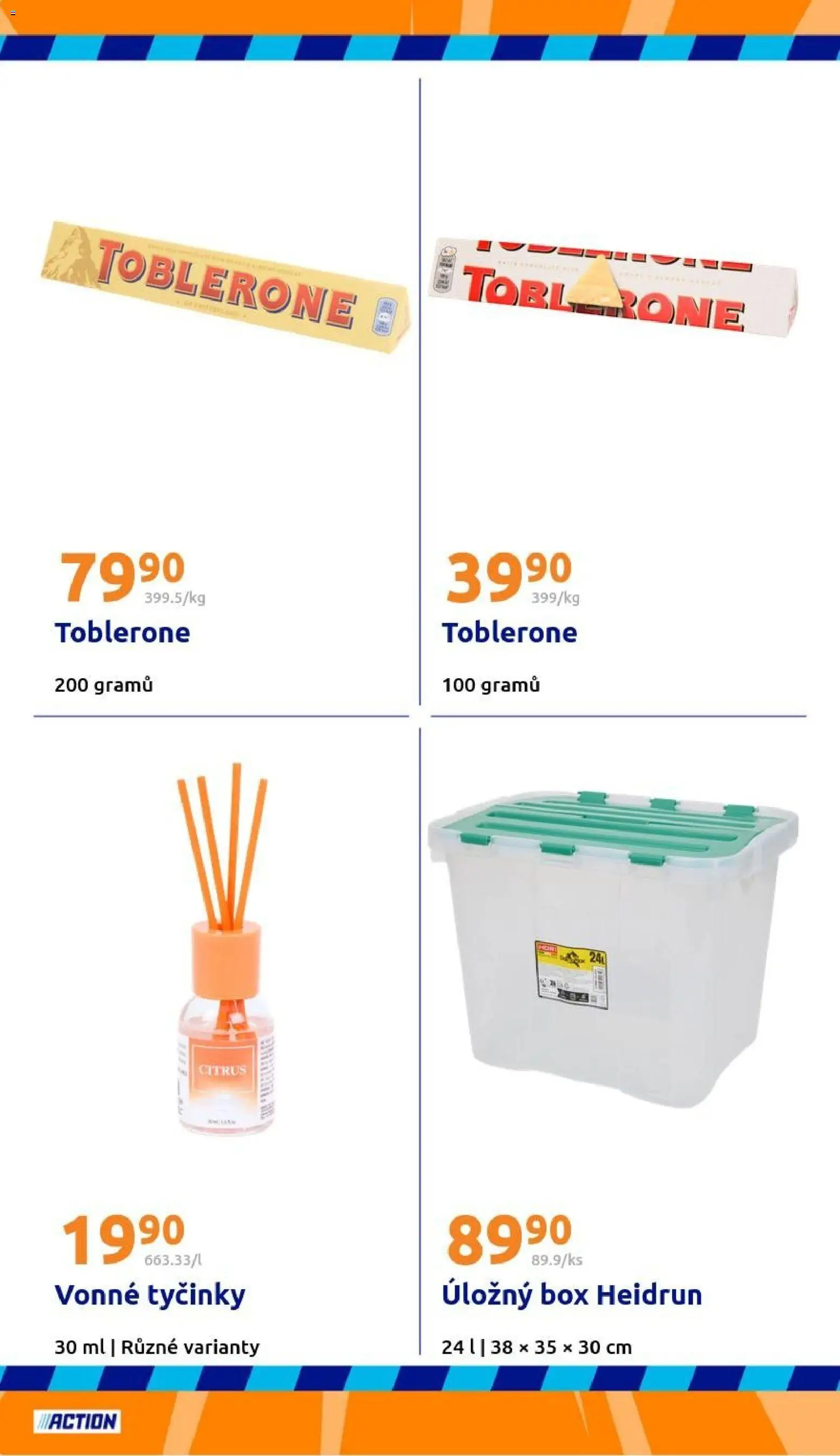 Action leták od 14.01.2026 | Strana: 22 | Produkty: Box, Tyčinky, Vonné tyčinky, Toblerone