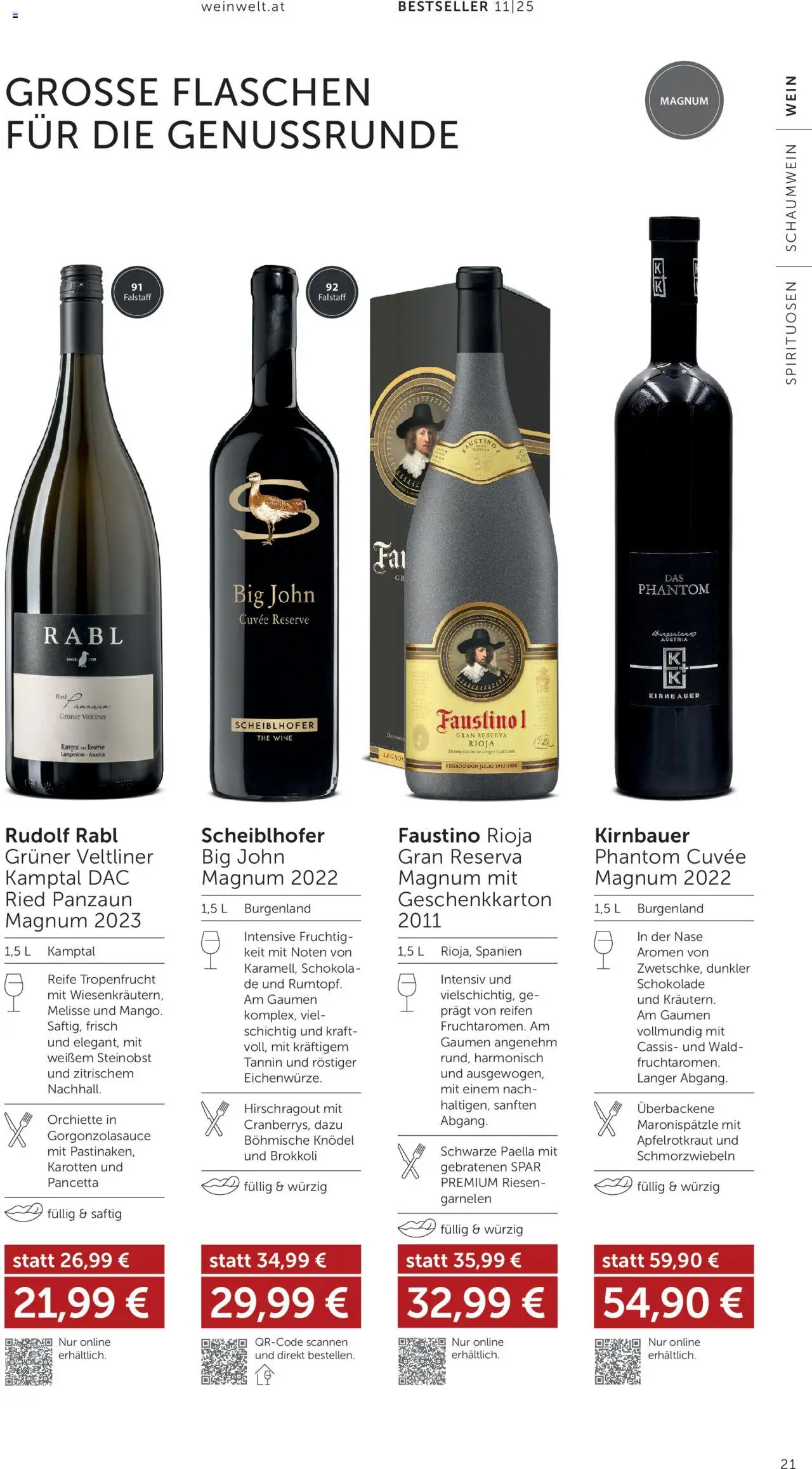 Interspar Wein Welt gültig ab 16.10.2025 | Seite: 21 | Produkte: Schokolade, Wein